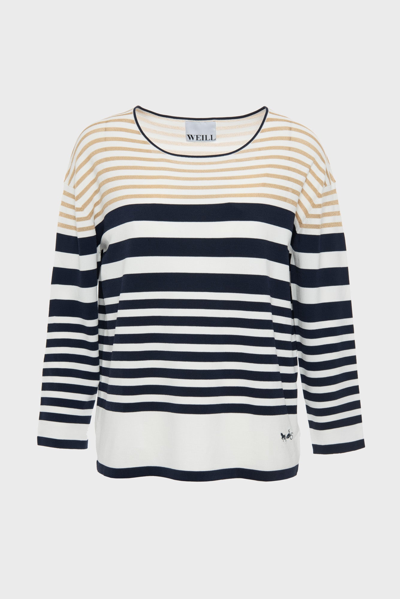 Two-tone Breton jumper