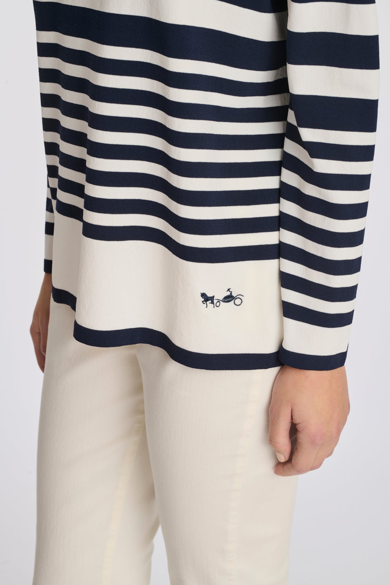 Two-tone Breton jumper