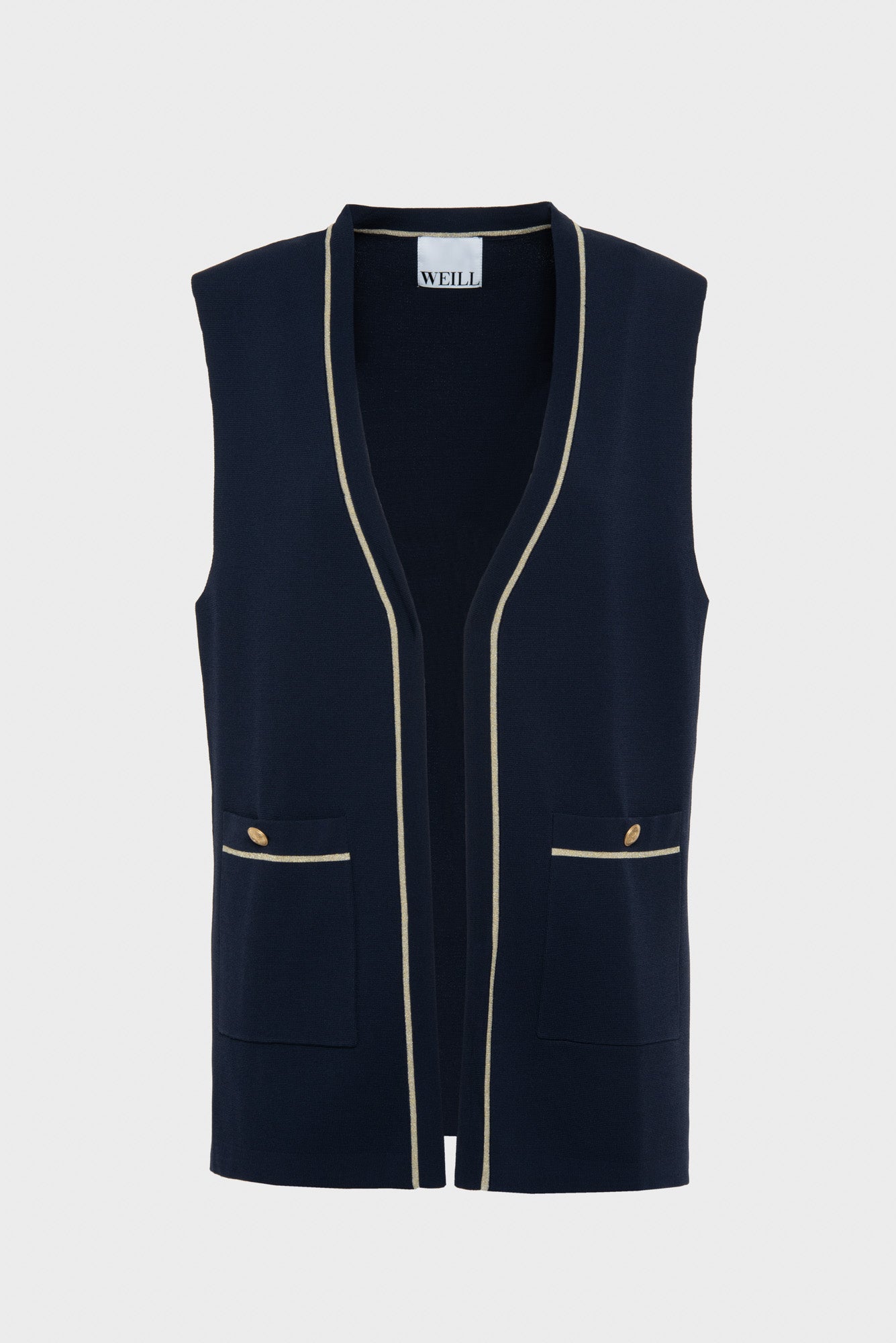 Sleeveless cardigan