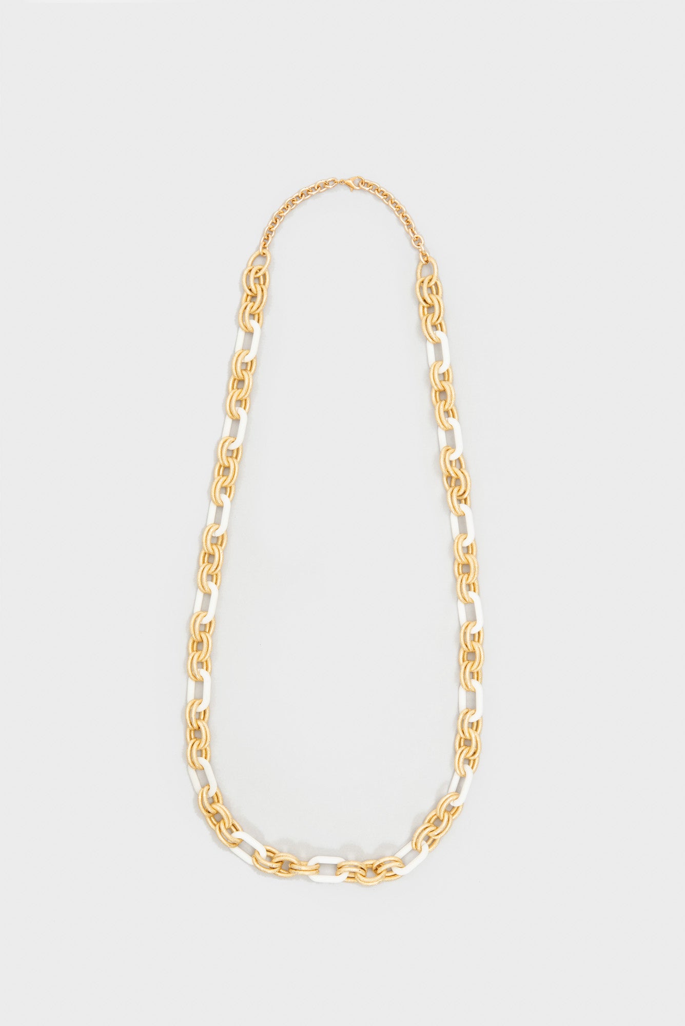 Collier en chaîne bicolore