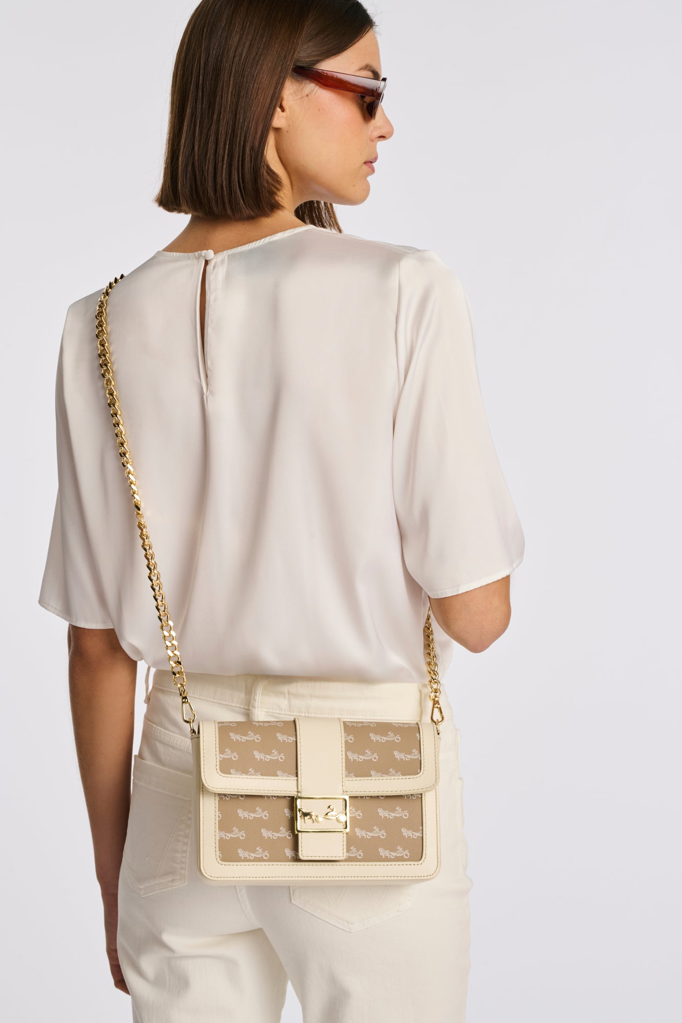 Mac Mahon bag in leather and canvas