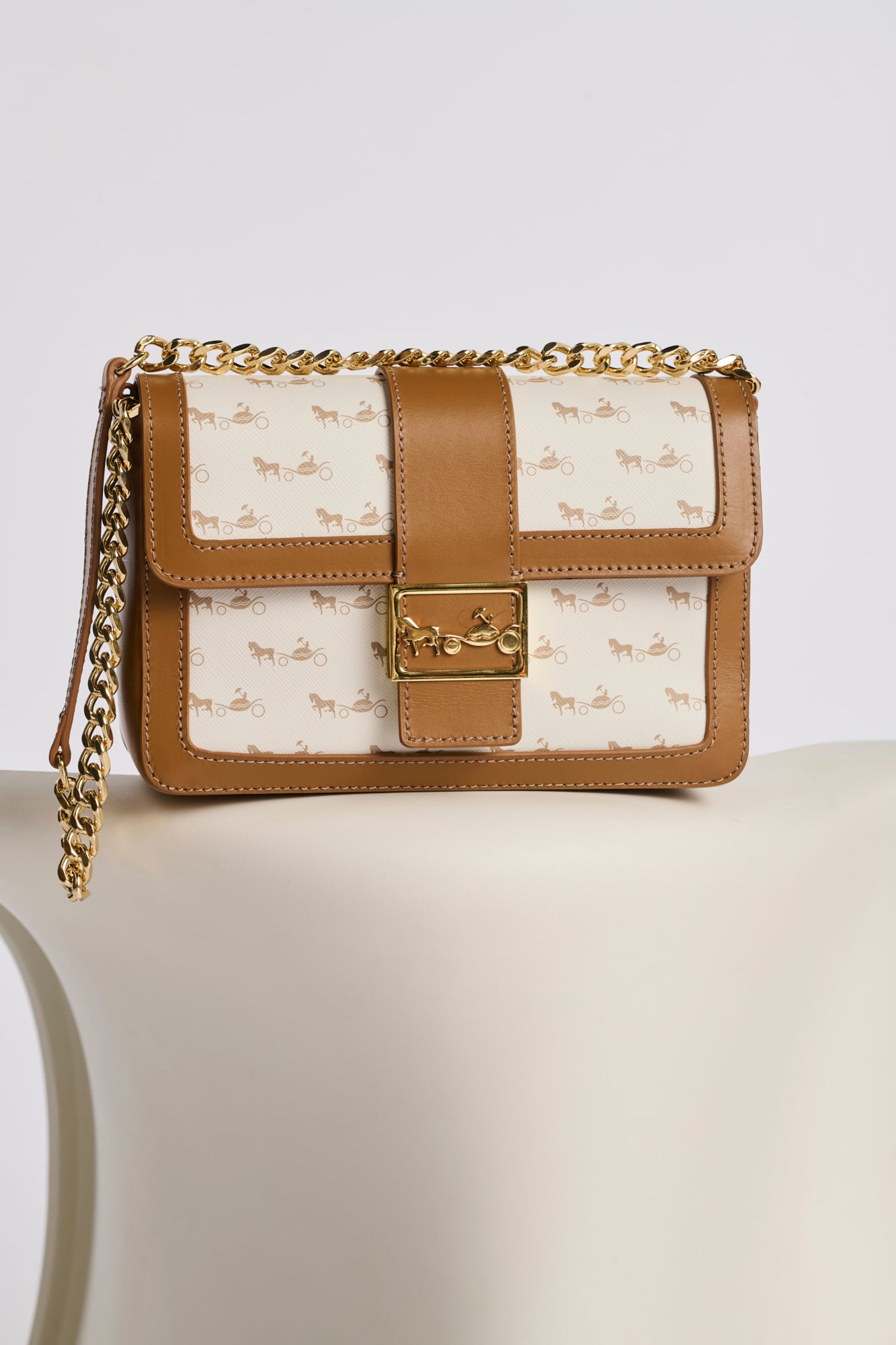 Mac Mahon bag in leather and canvas