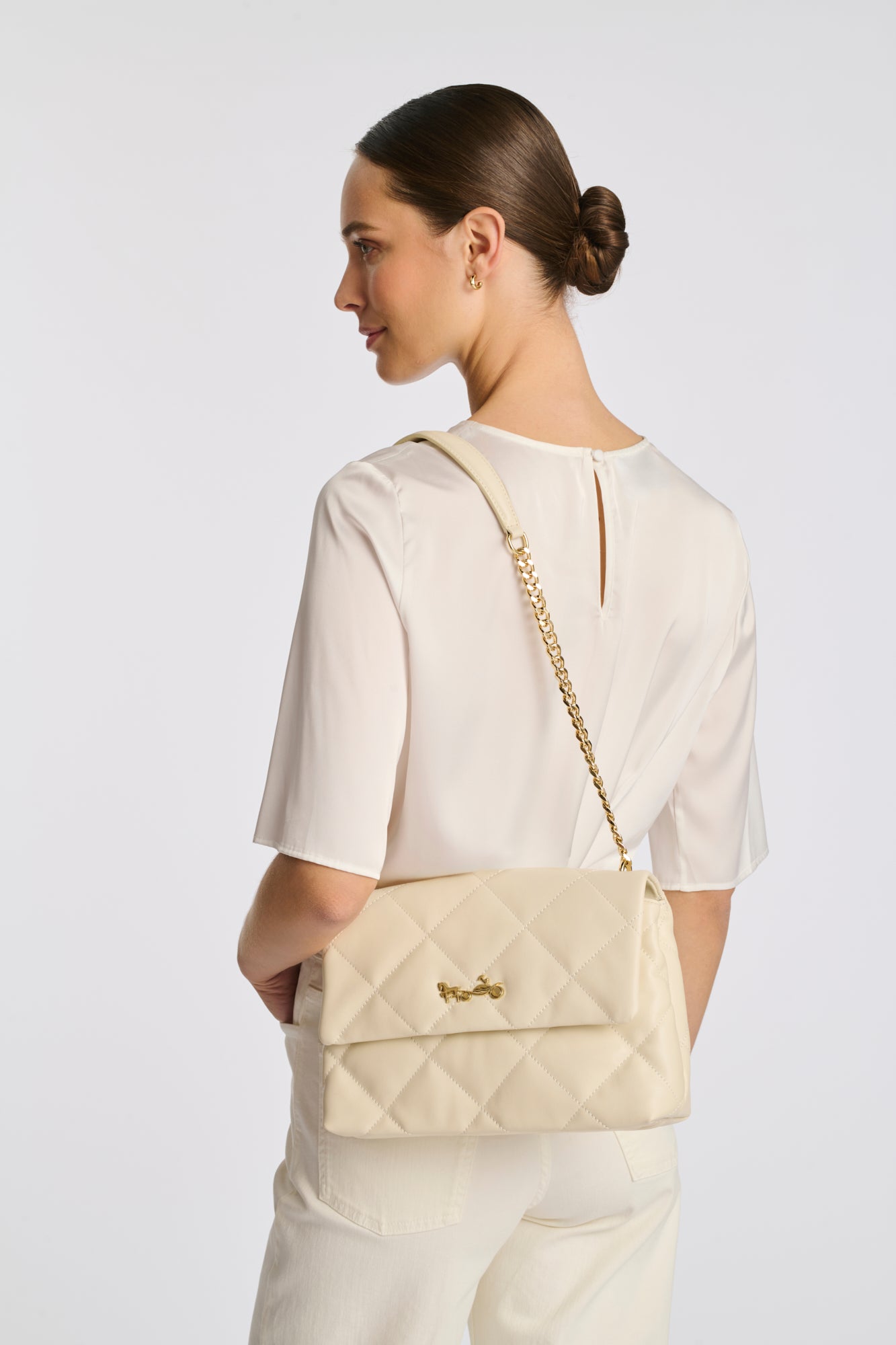 Sac Romy en cuir matelassé