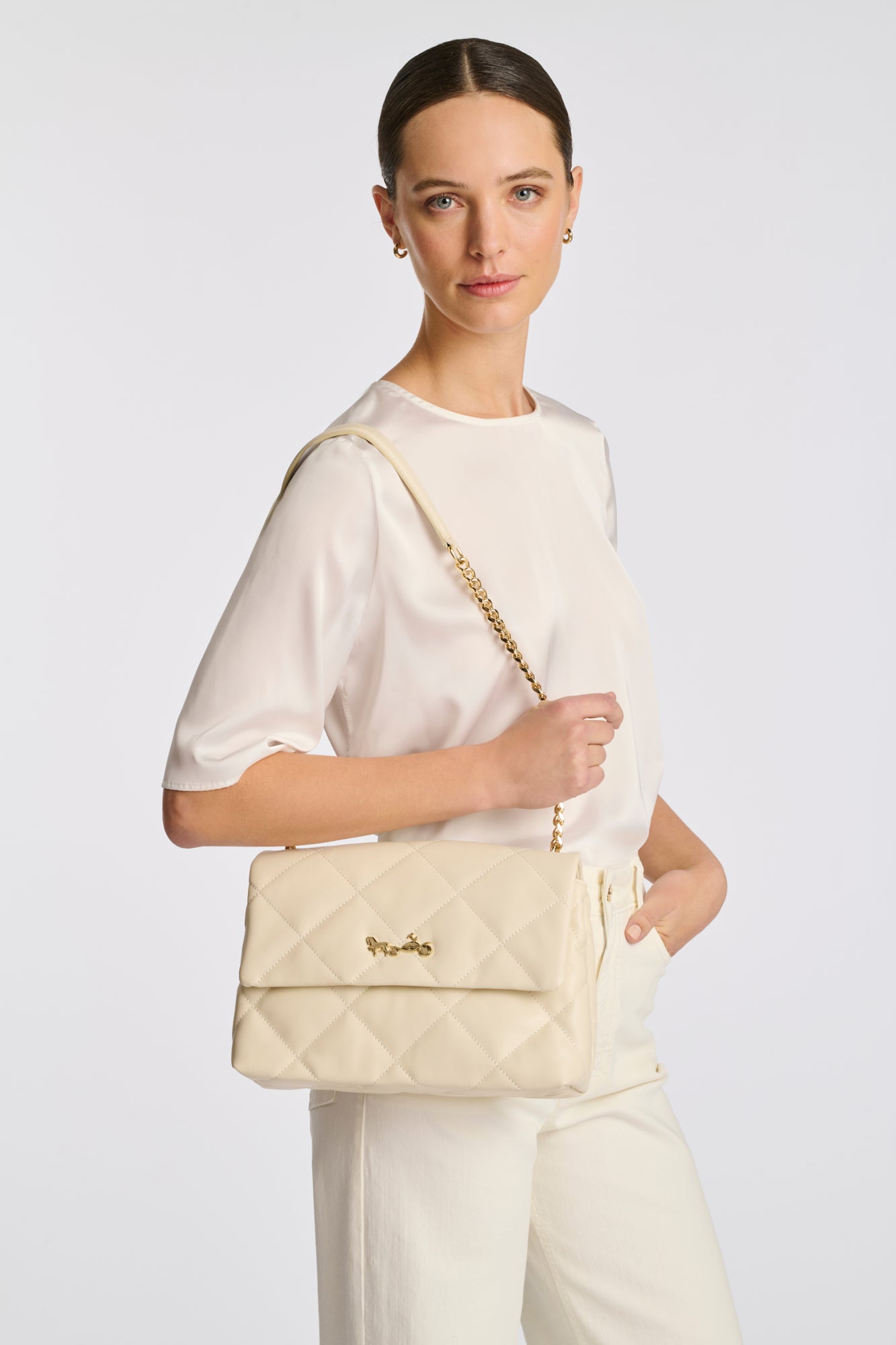 Sac Romy en cuir matelassé