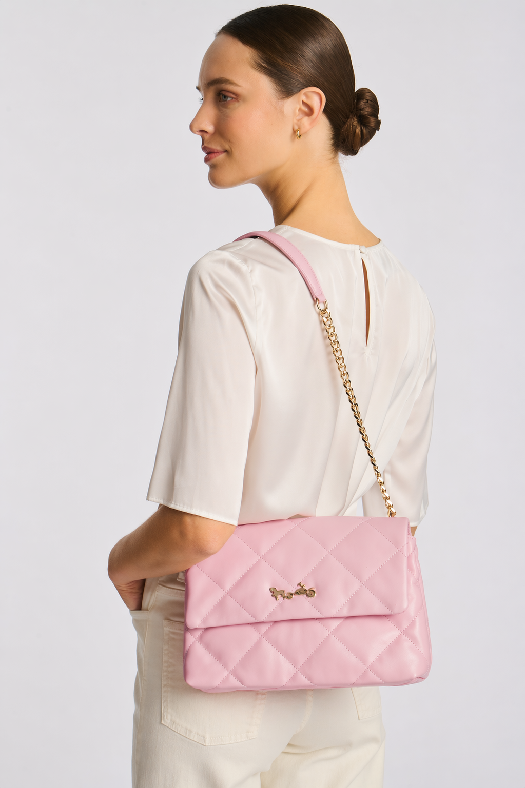 Sac Romy en cuir matelassé