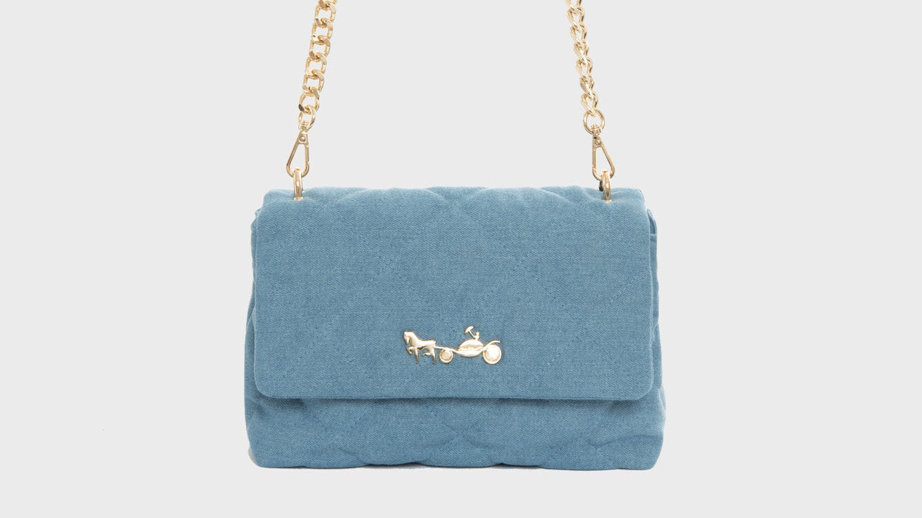 Romy quilted denim bag