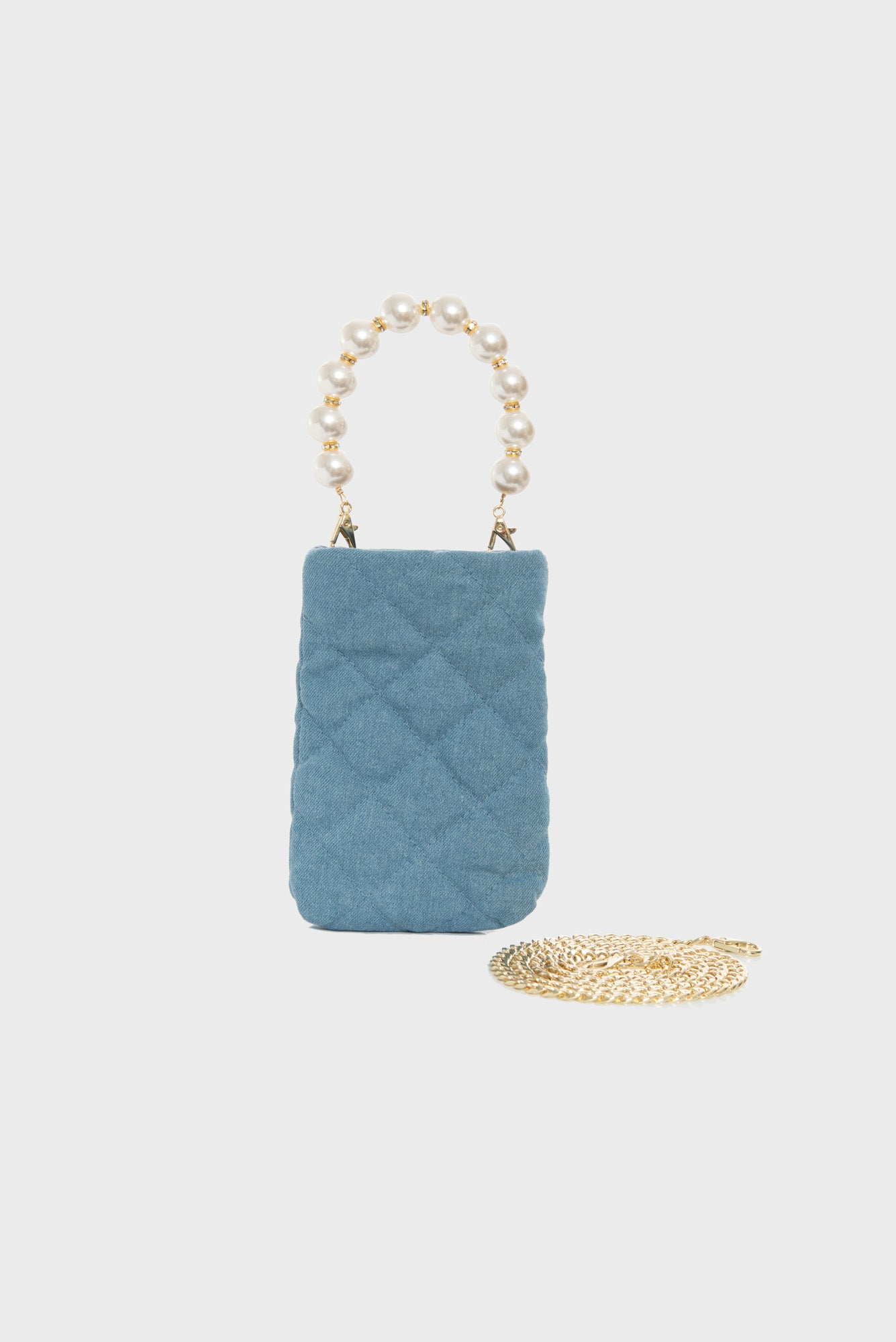 Denim clutch