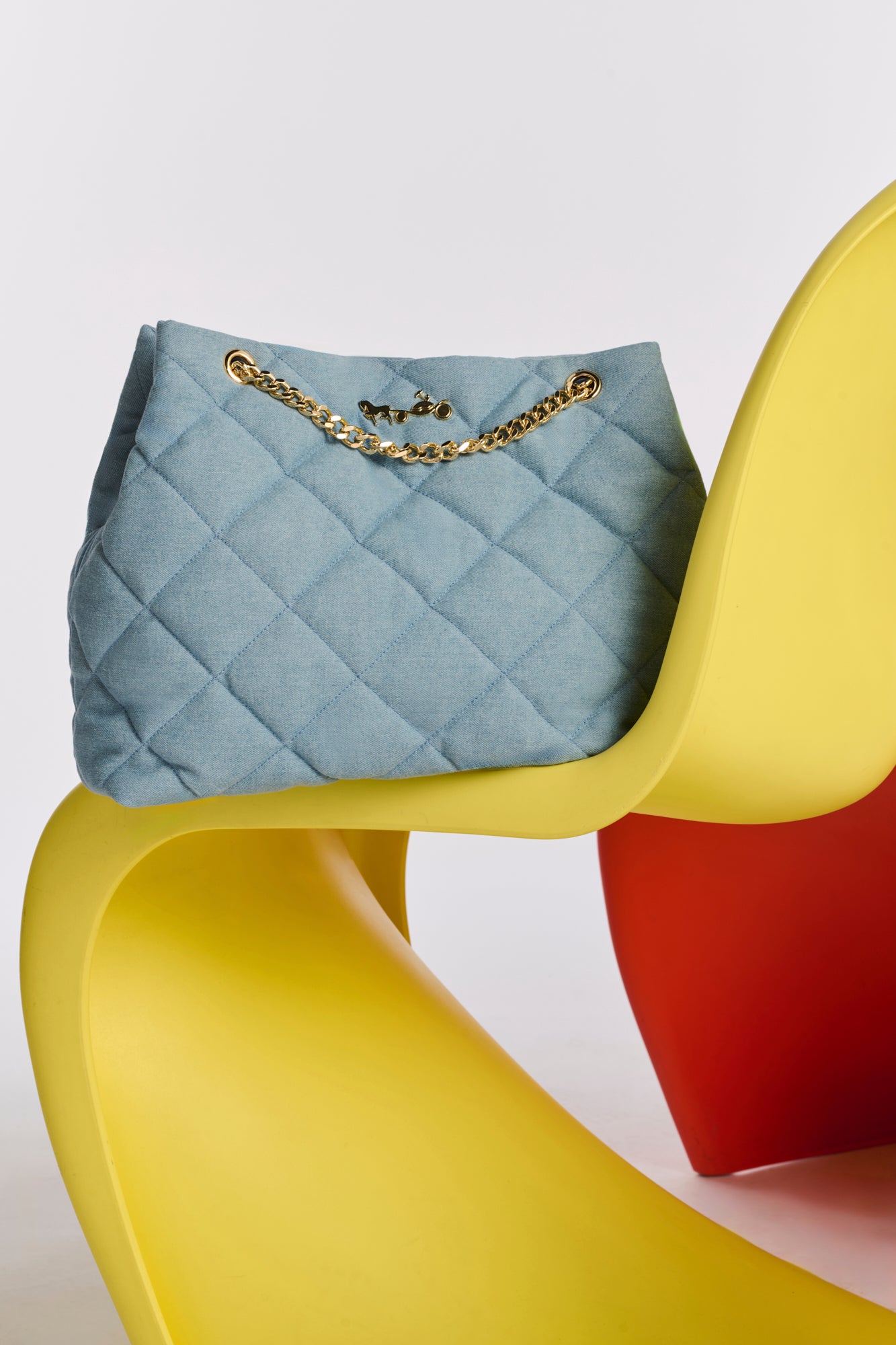 Marion tote bag in quilted denim