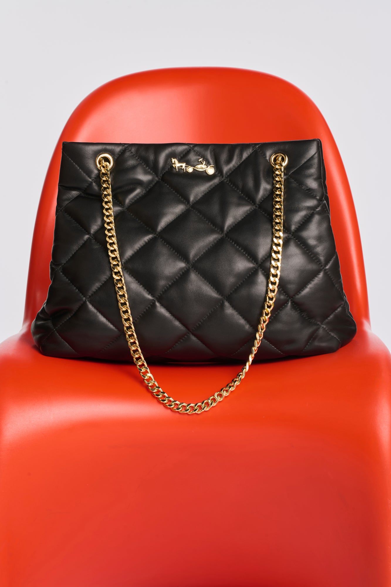 Marion quilted leather tote bag