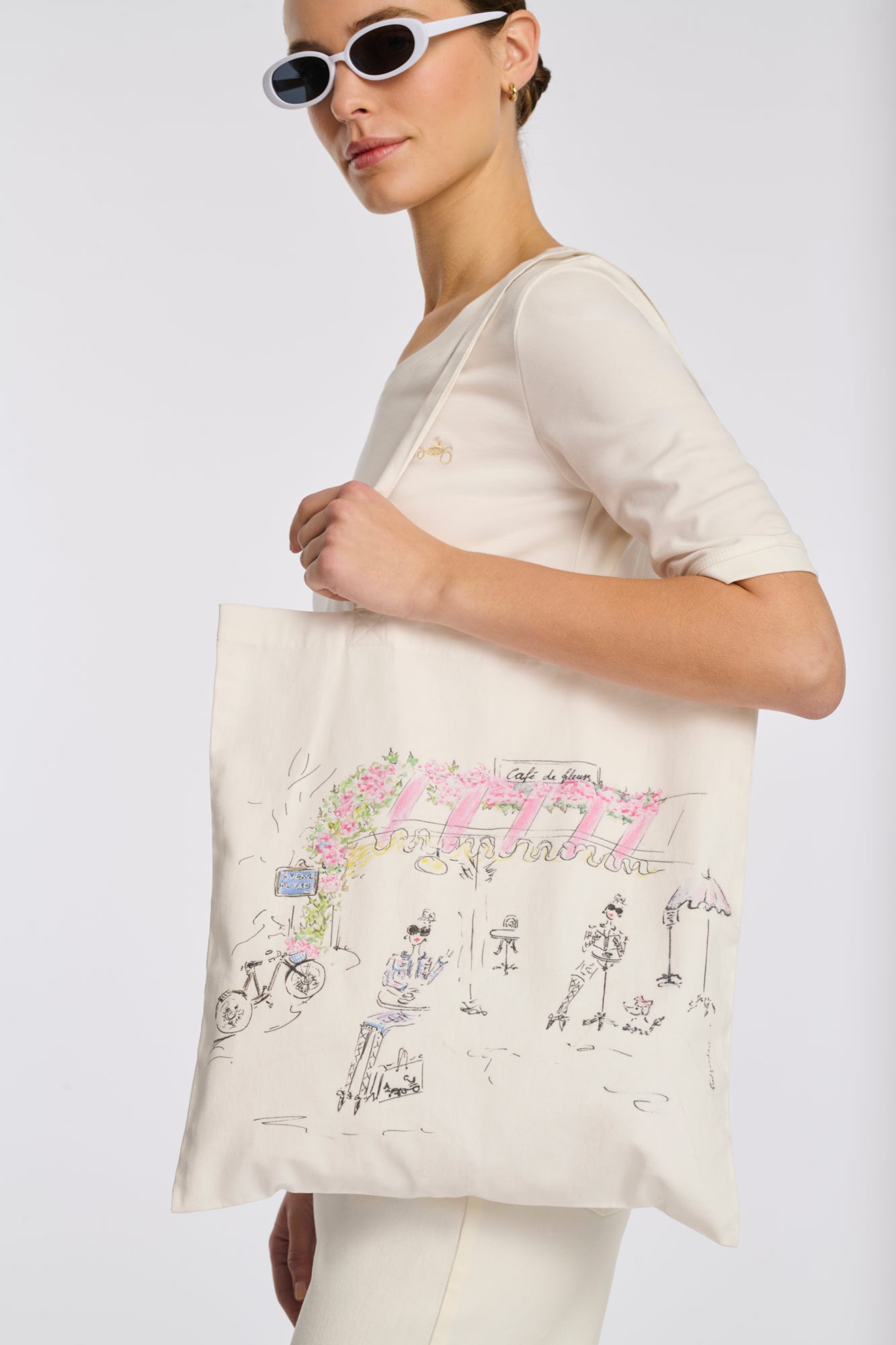 Tote bag Café des fleurs