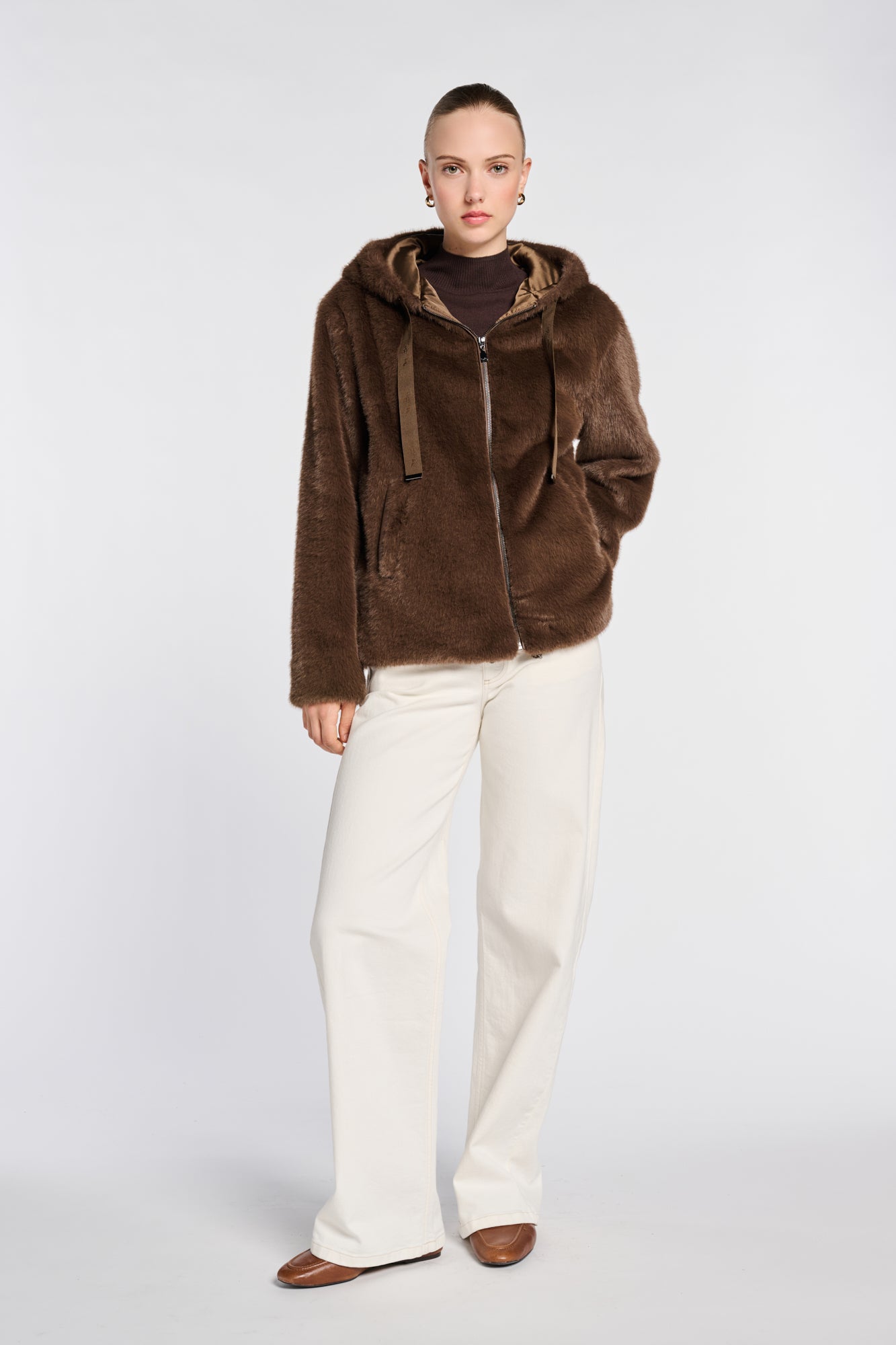 Faux-fur jacket