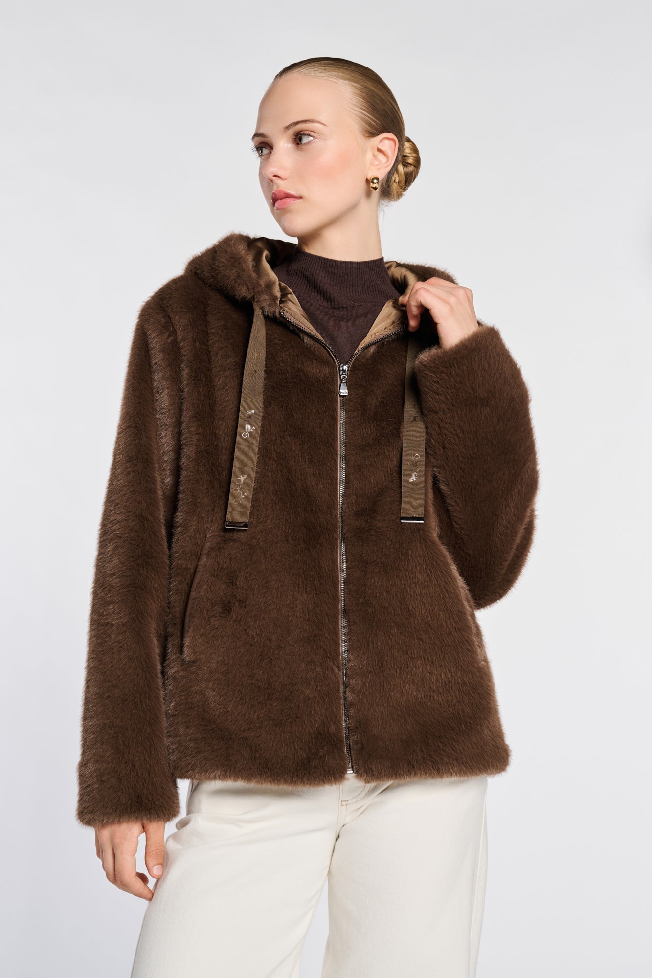 Faux-fur jacket