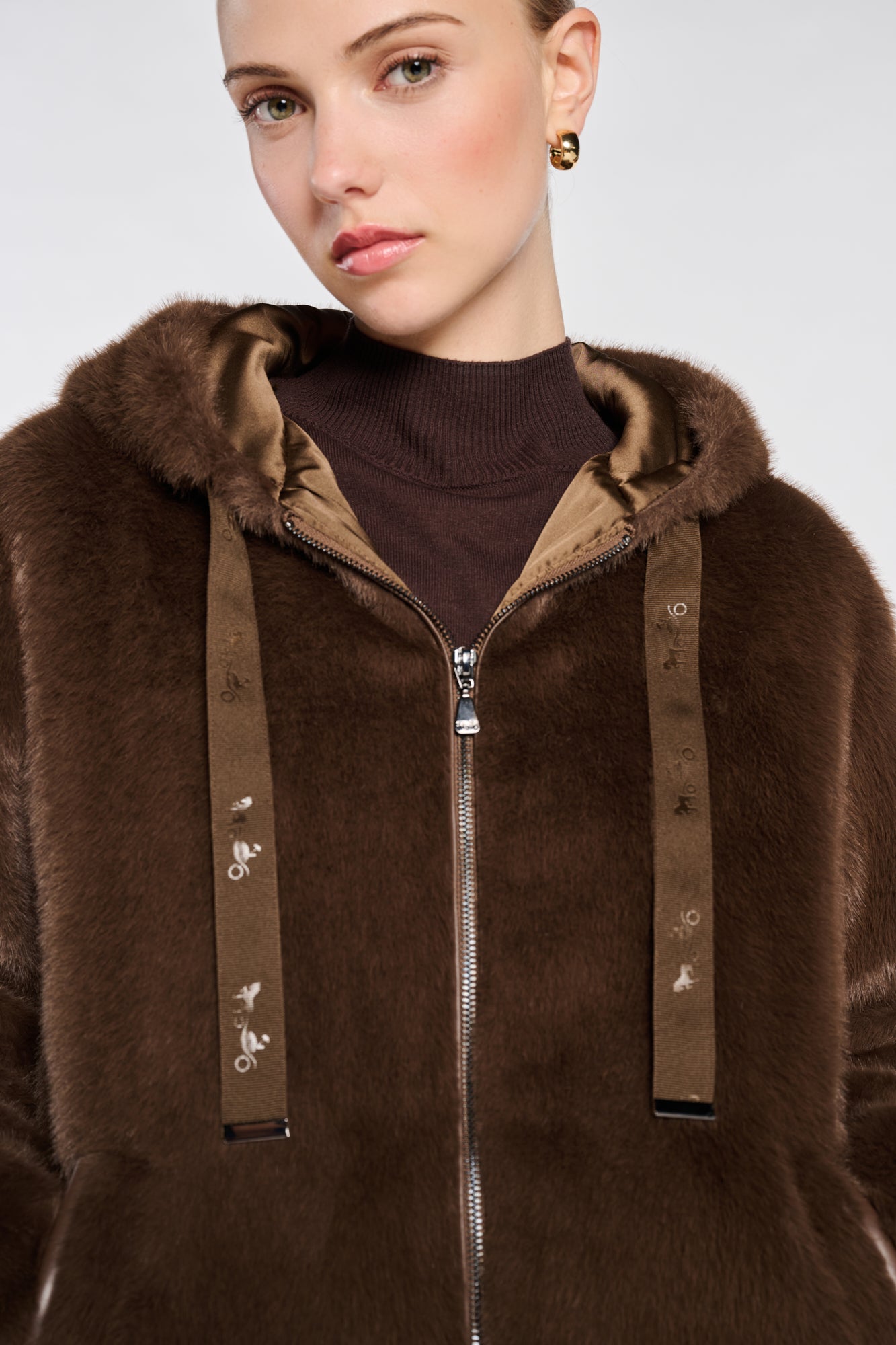 Faux-fur jacket
