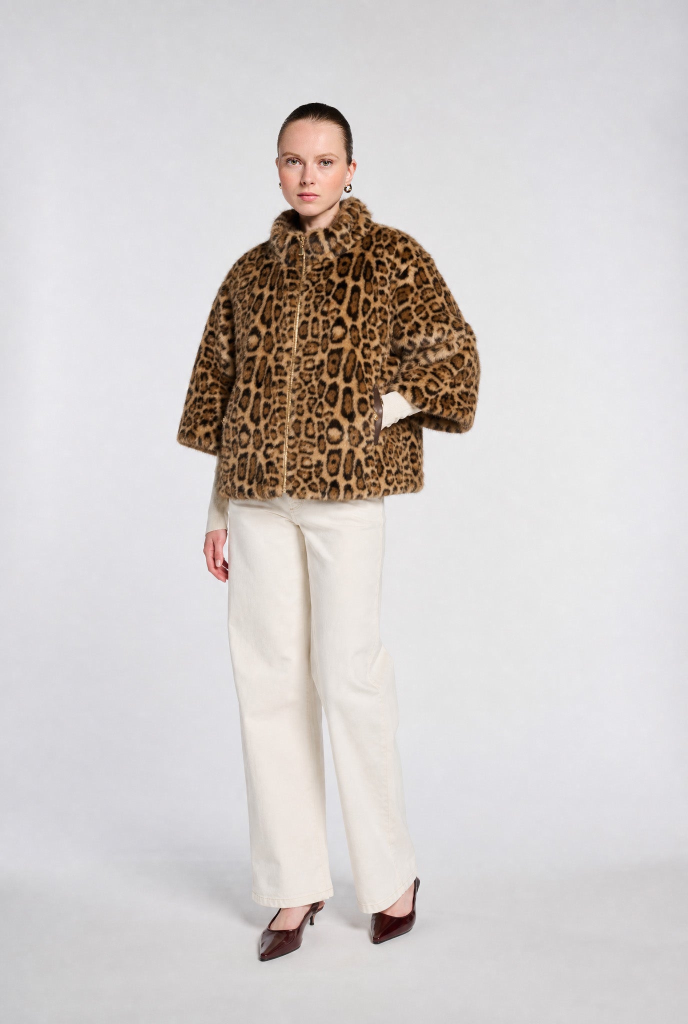 Faux-fur coat