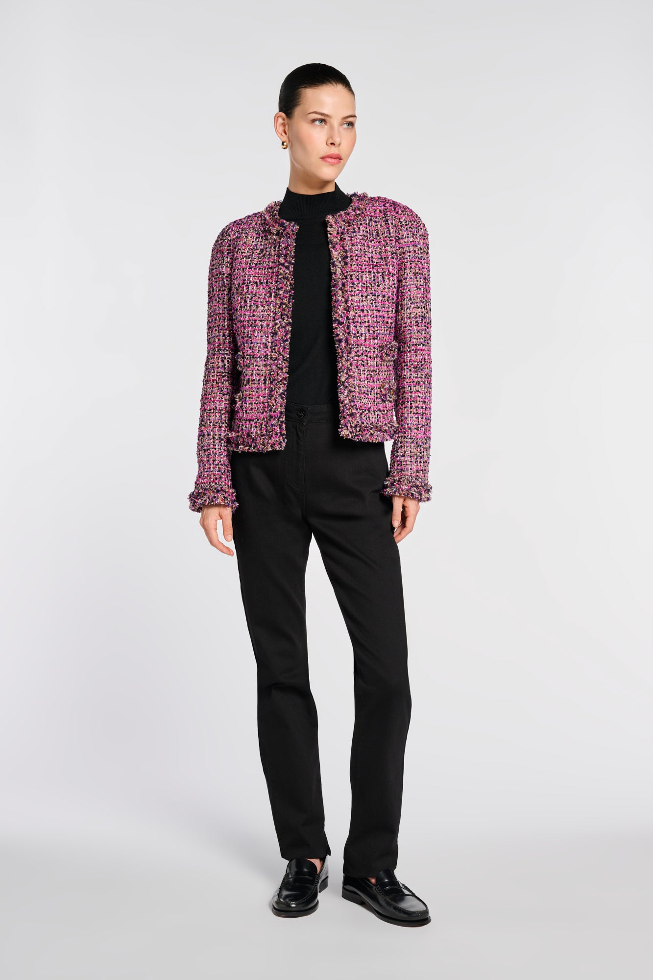 Veste en tweed irisée