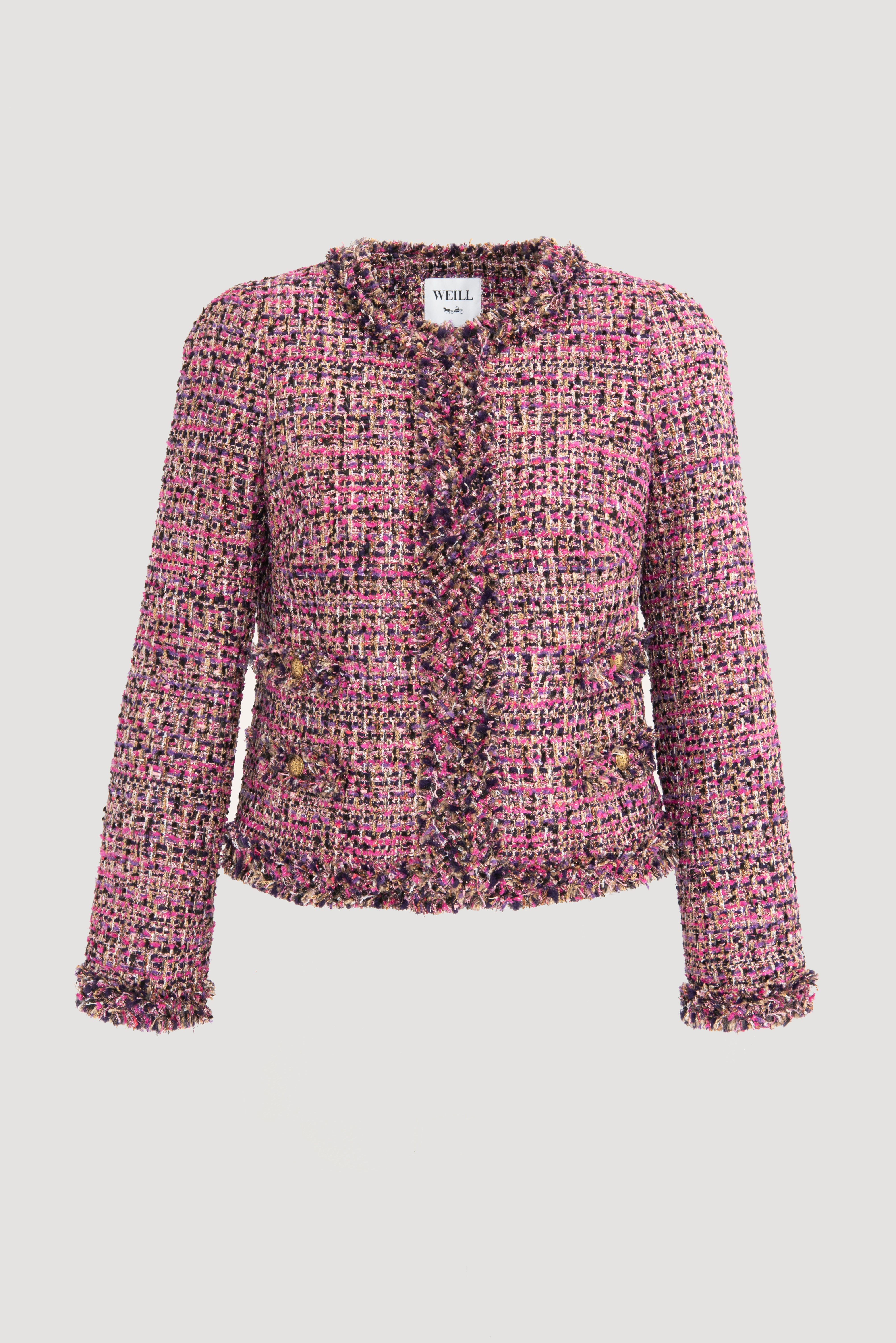 Veste en tweed irisée