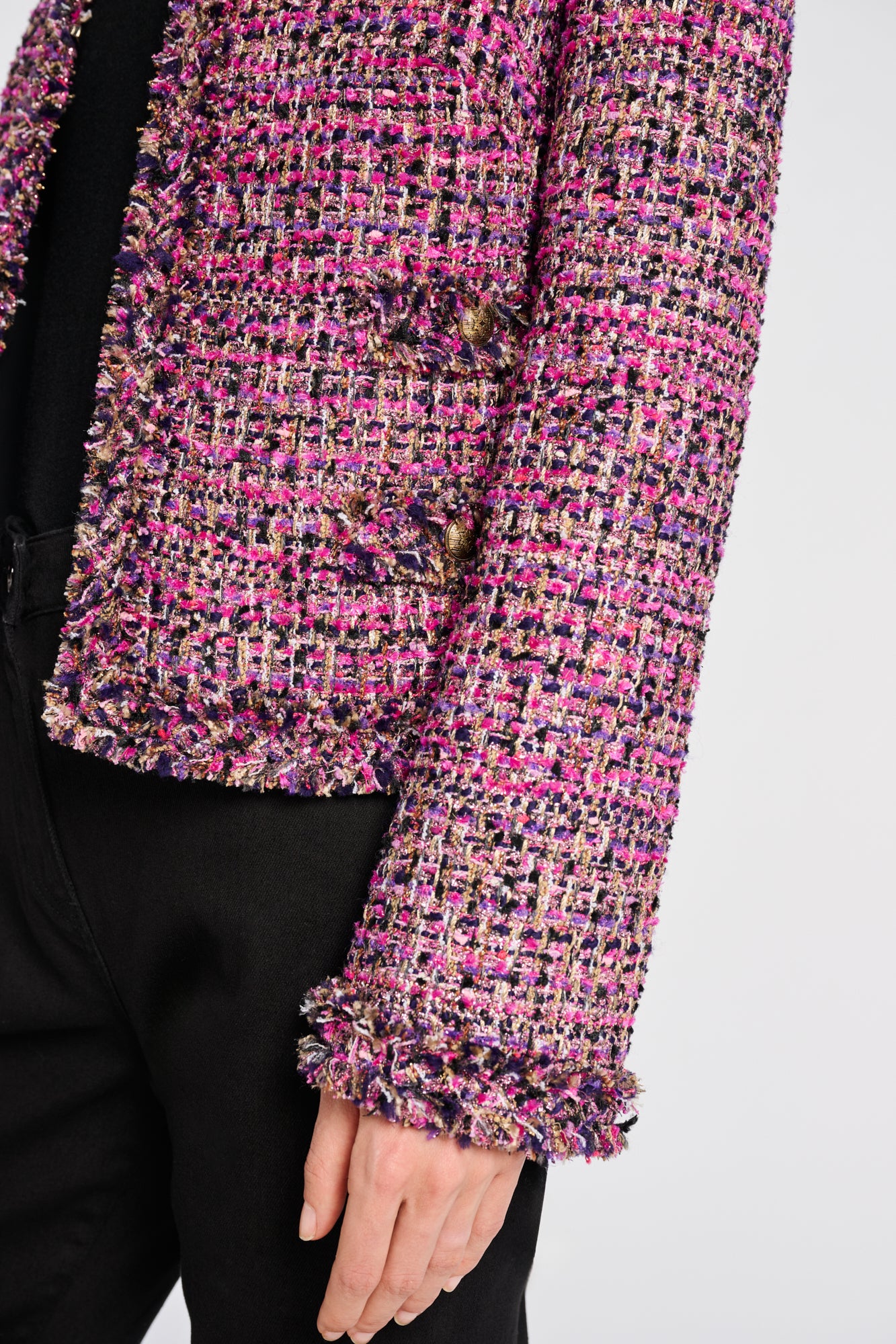 Veste en tweed irisée