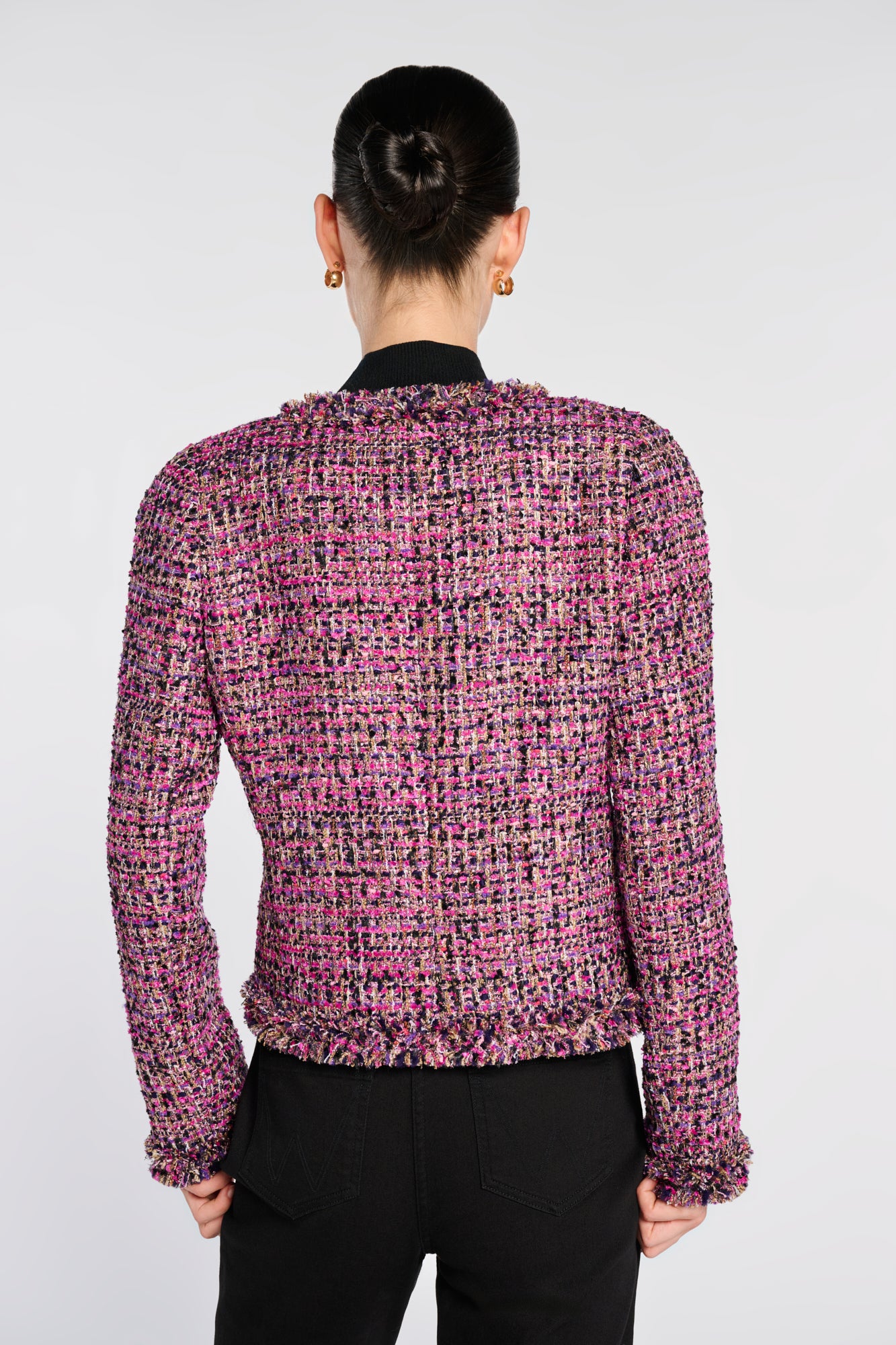 Veste en tweed irisée