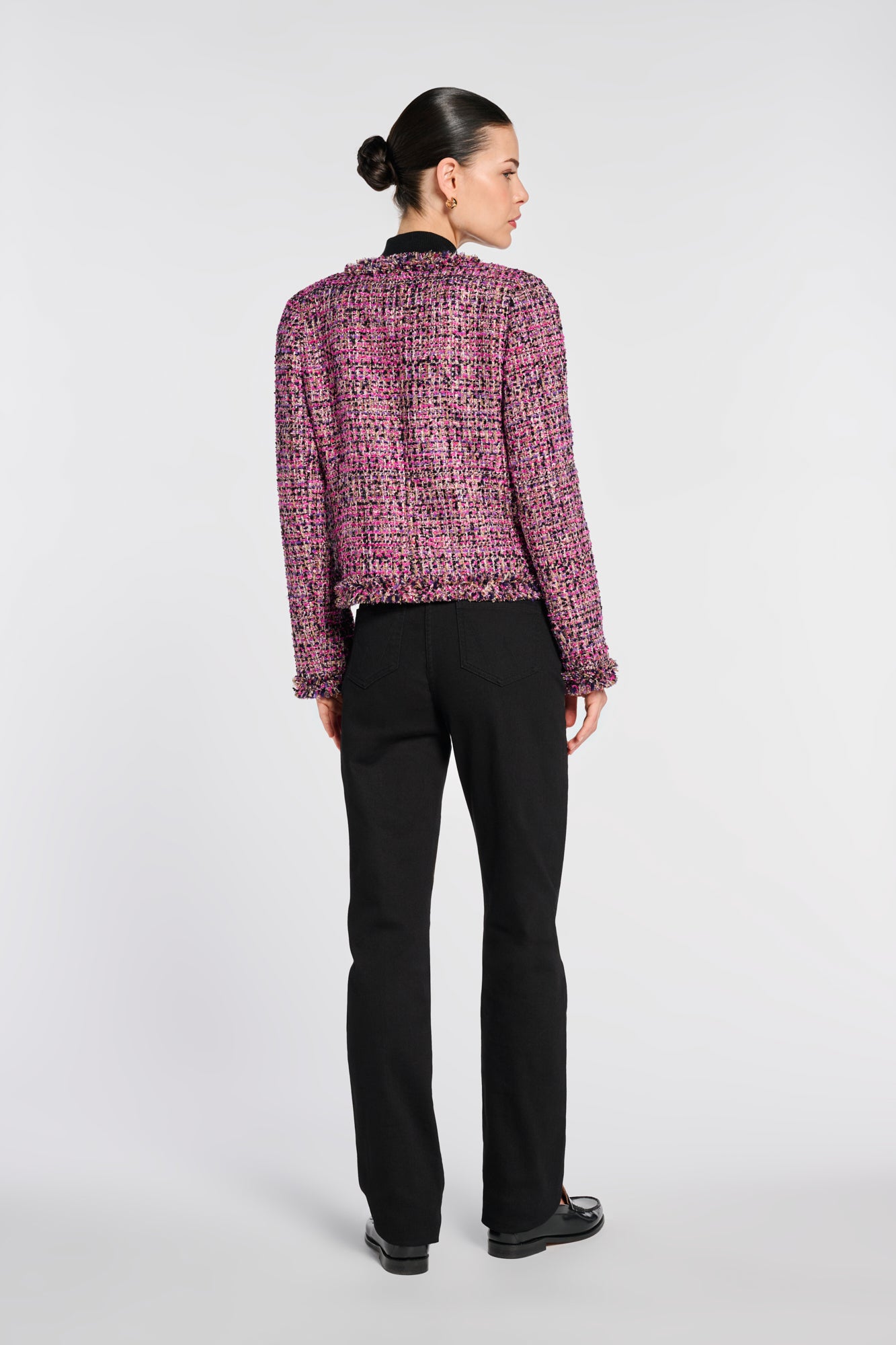 Veste en tweed irisée