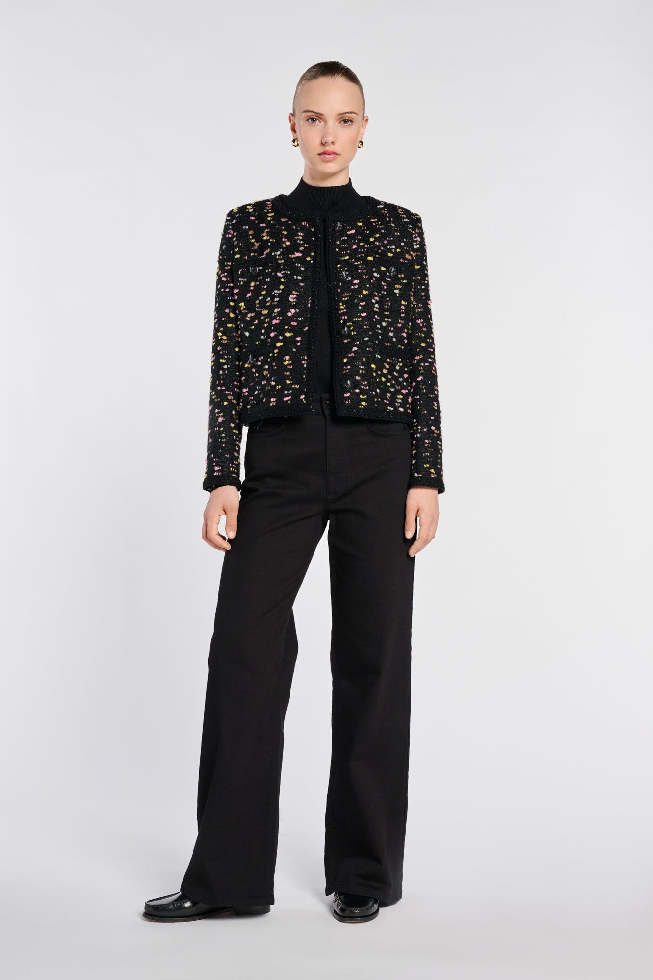 Veste en tweed fantaisie