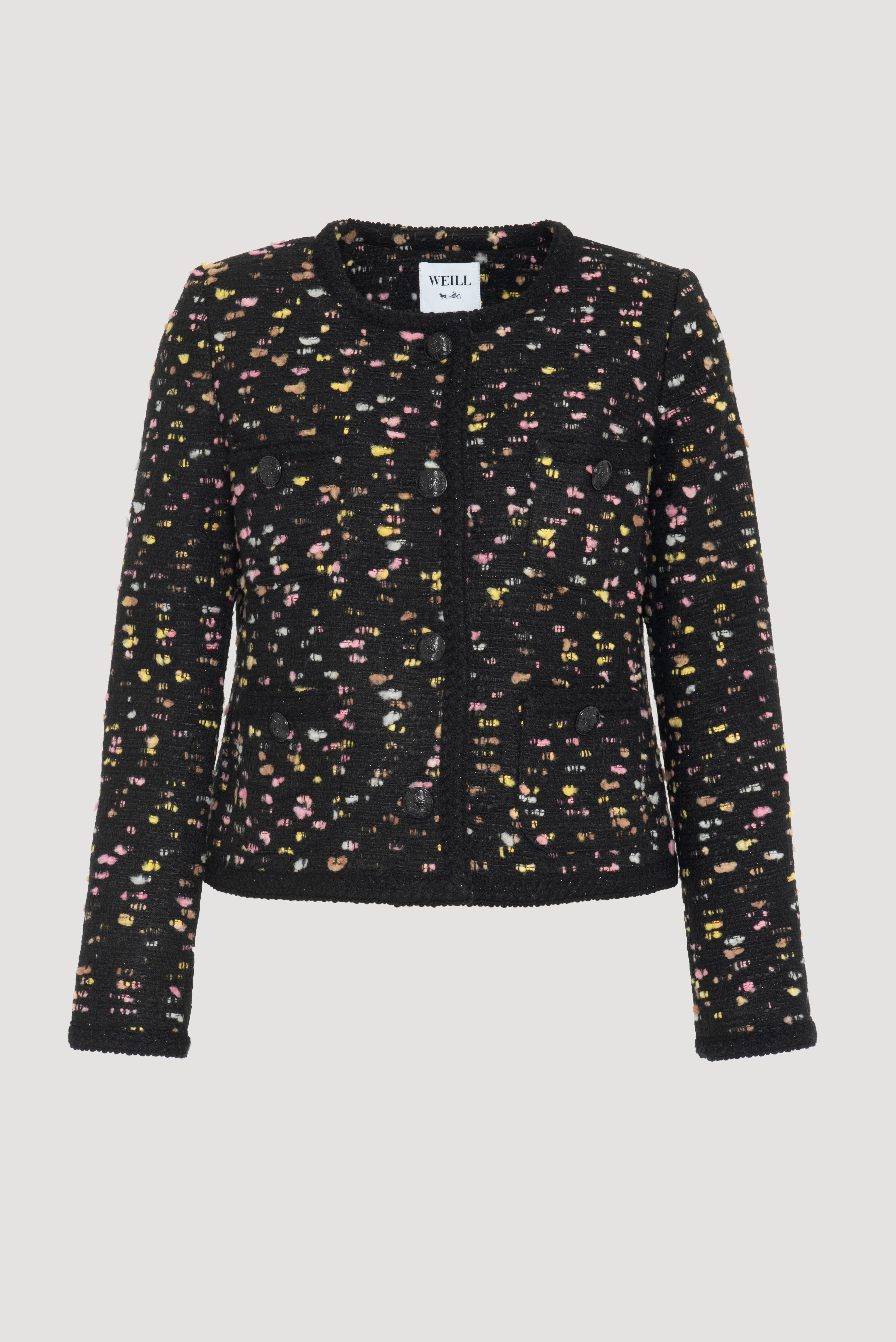 Veste en tweed fantaisie
