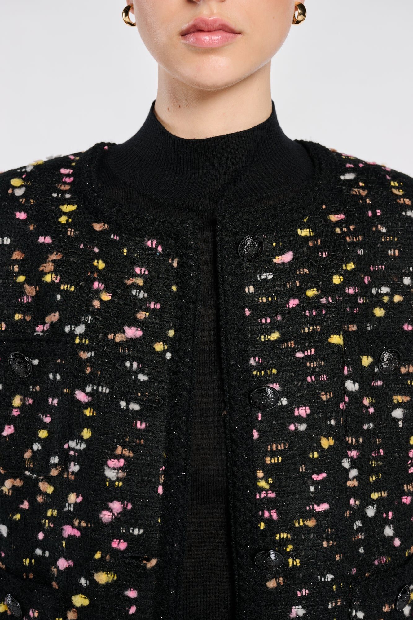 Veste en tweed fantaisie