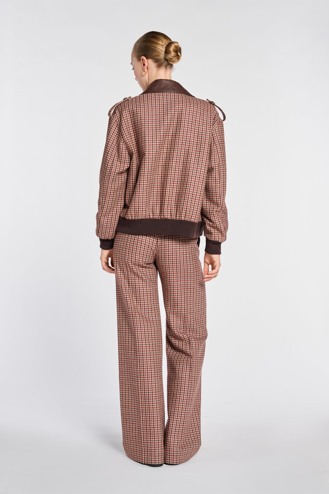 Mixed-fabric jacket