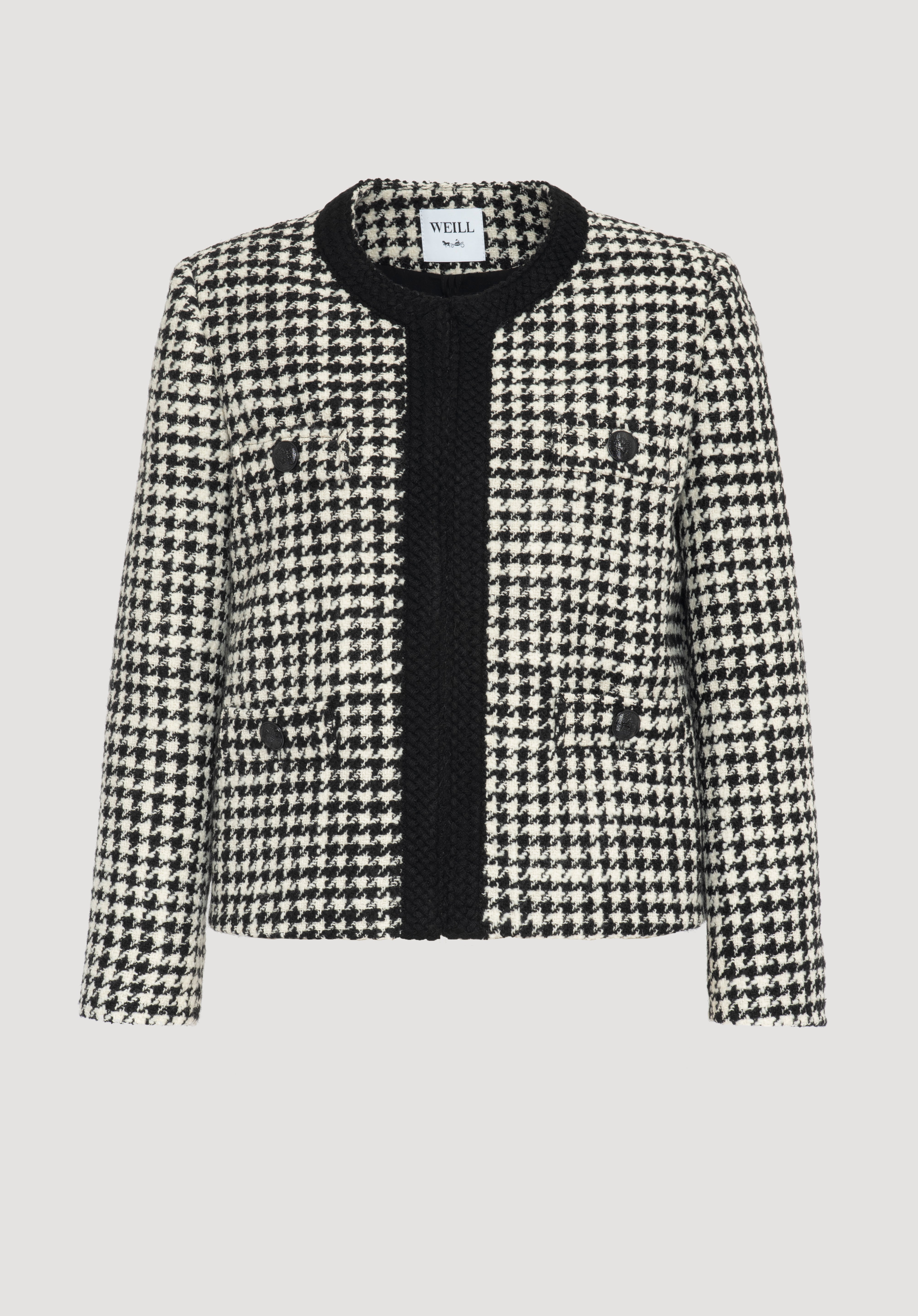 Houndstooth tweed jacket