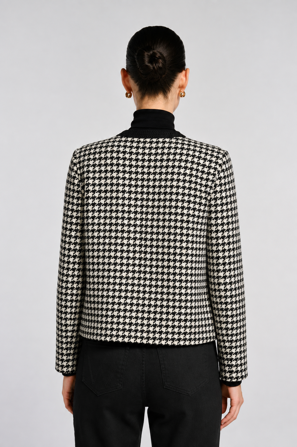 Houndstooth tweed jacket
