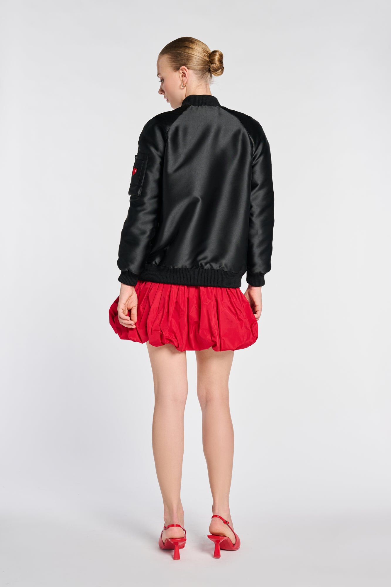 Bombers en taffetas à patchs