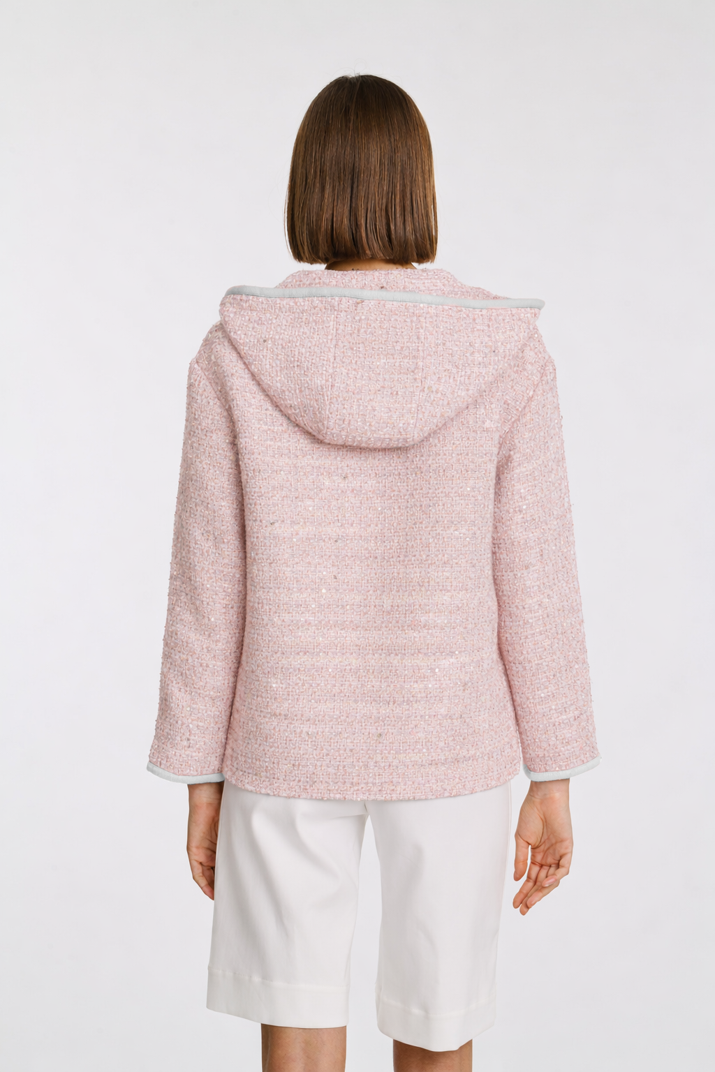 Veste sweat en tweed