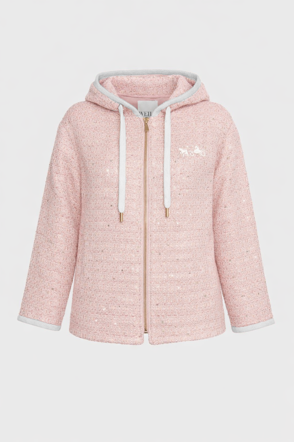 Veste sweat en tweed