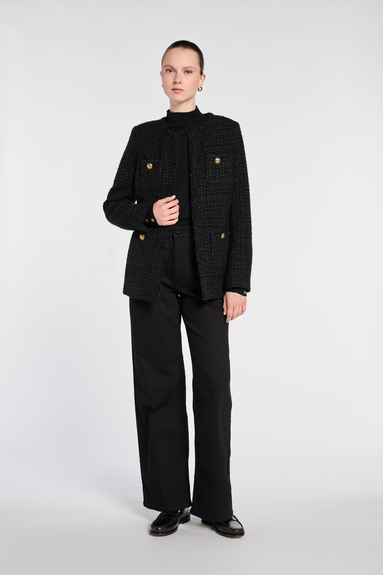 Long tweed jacket