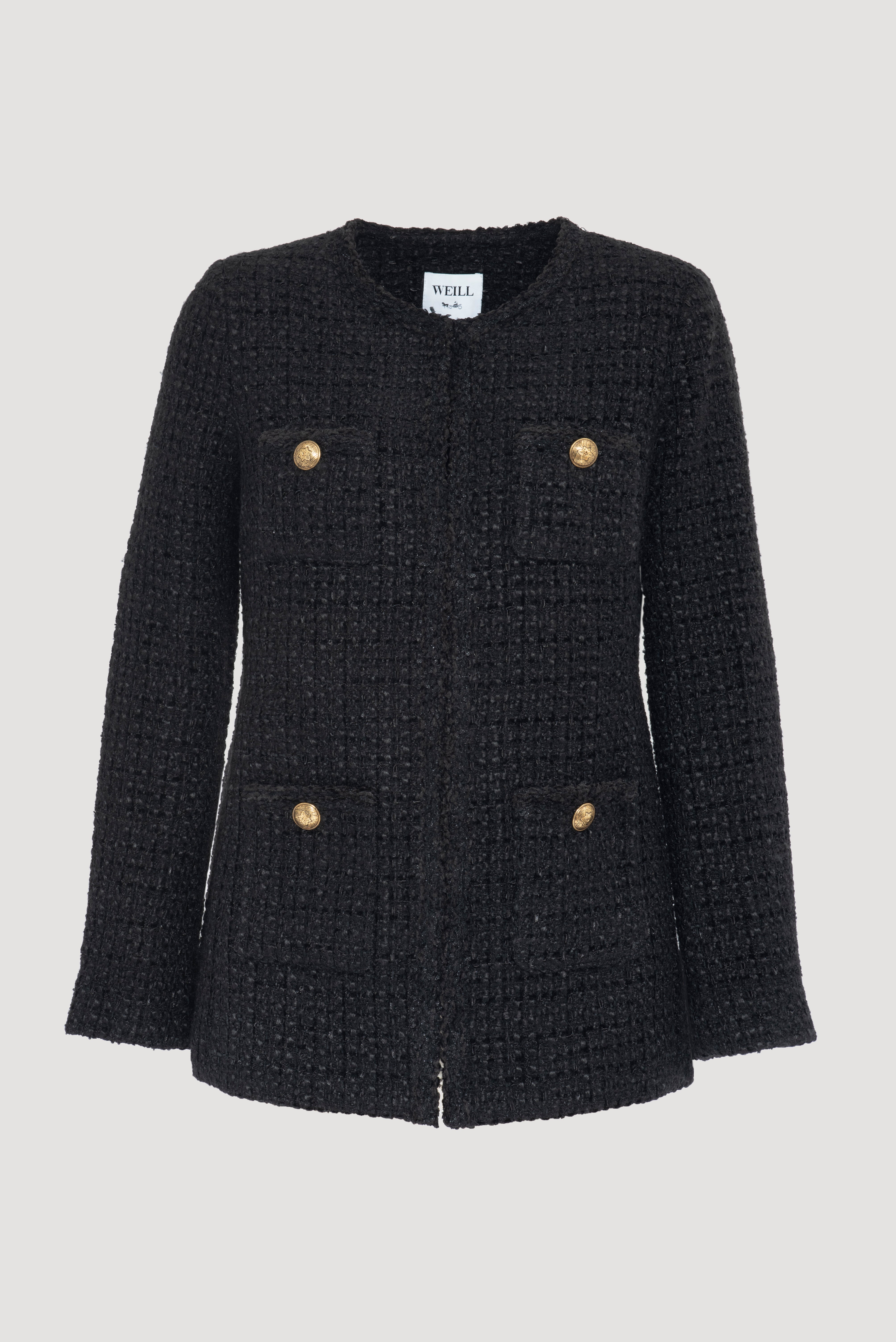 Long tweed jacket