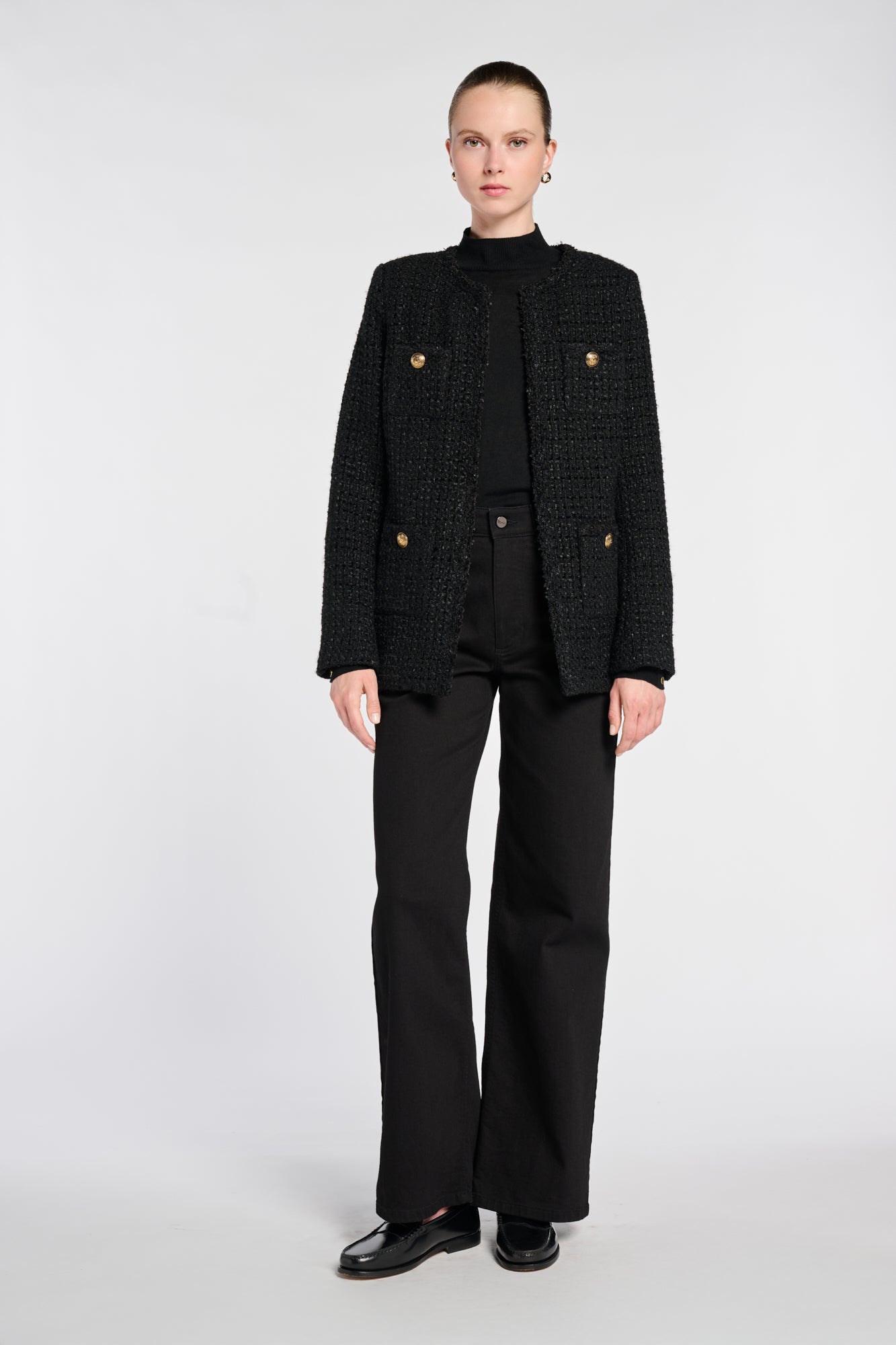 Long tweed jacket