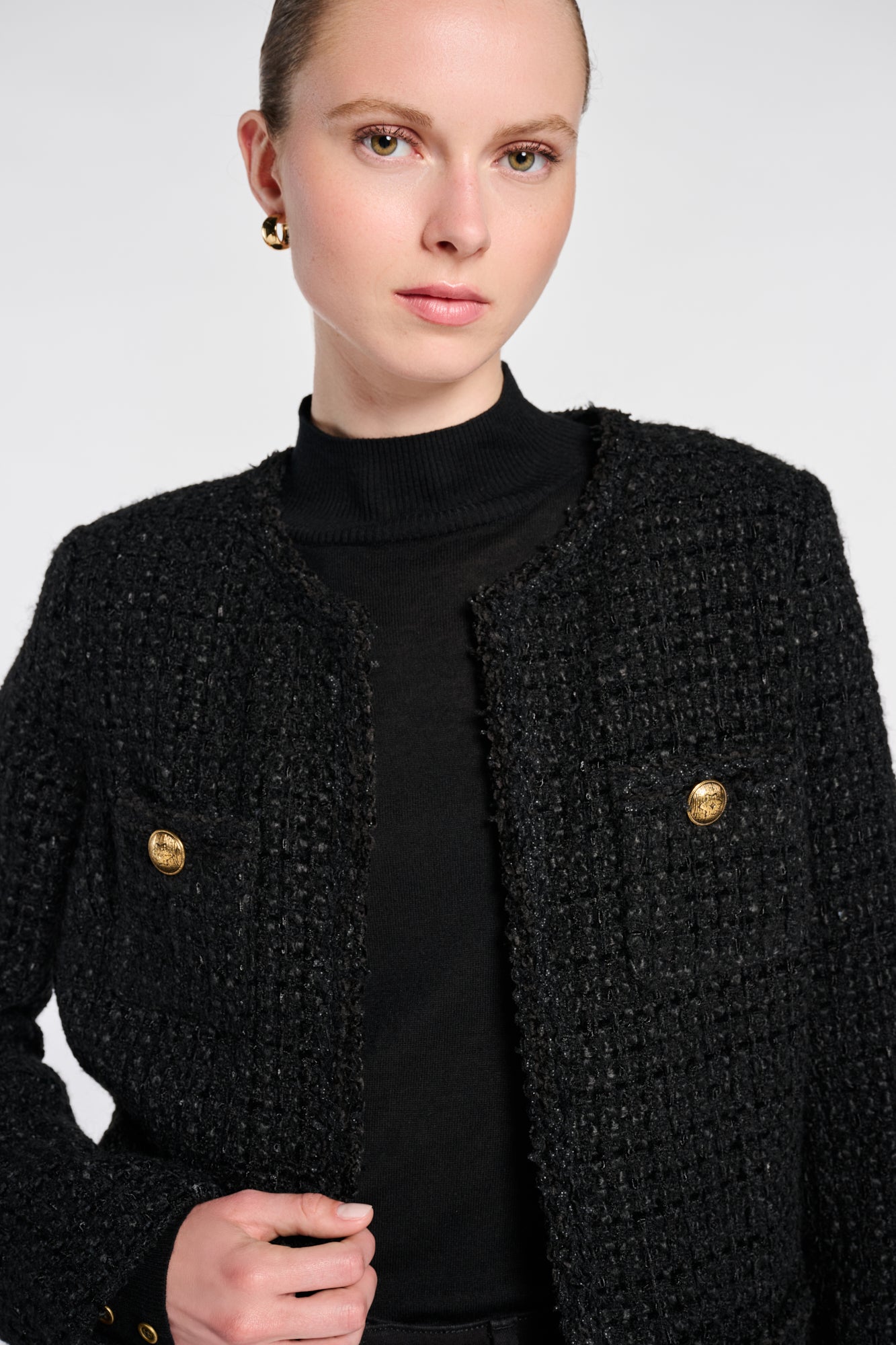 Long tweed jacket