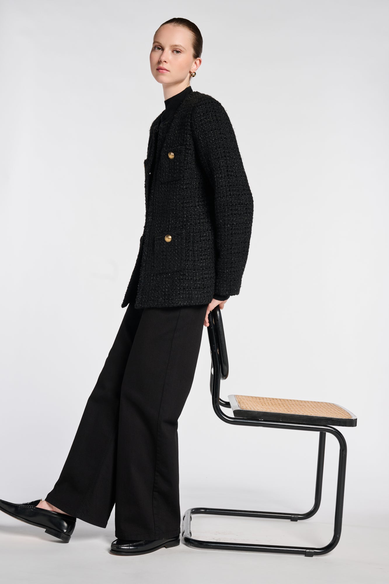 Long tweed jacket
