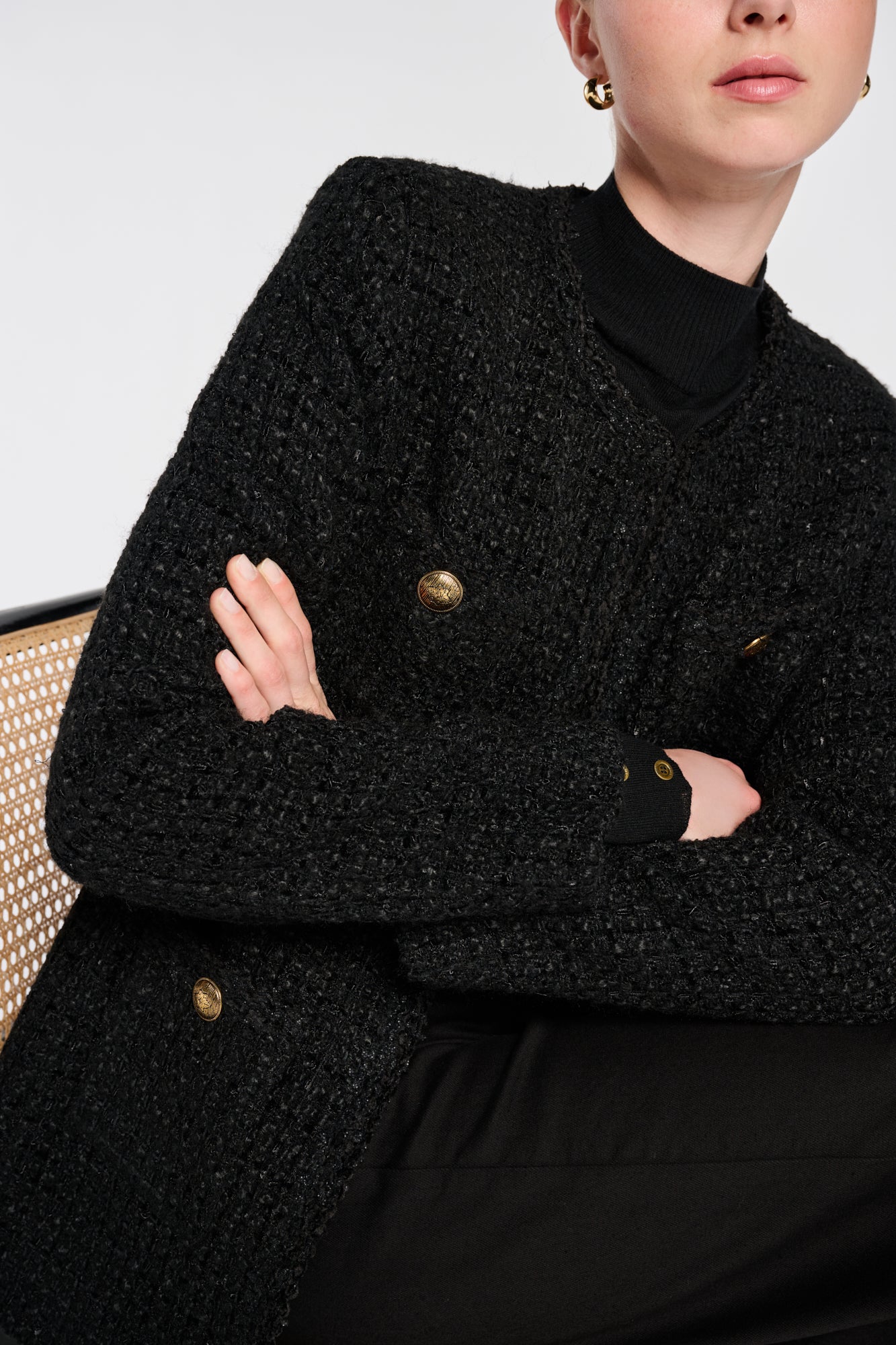 Long tweed jacket