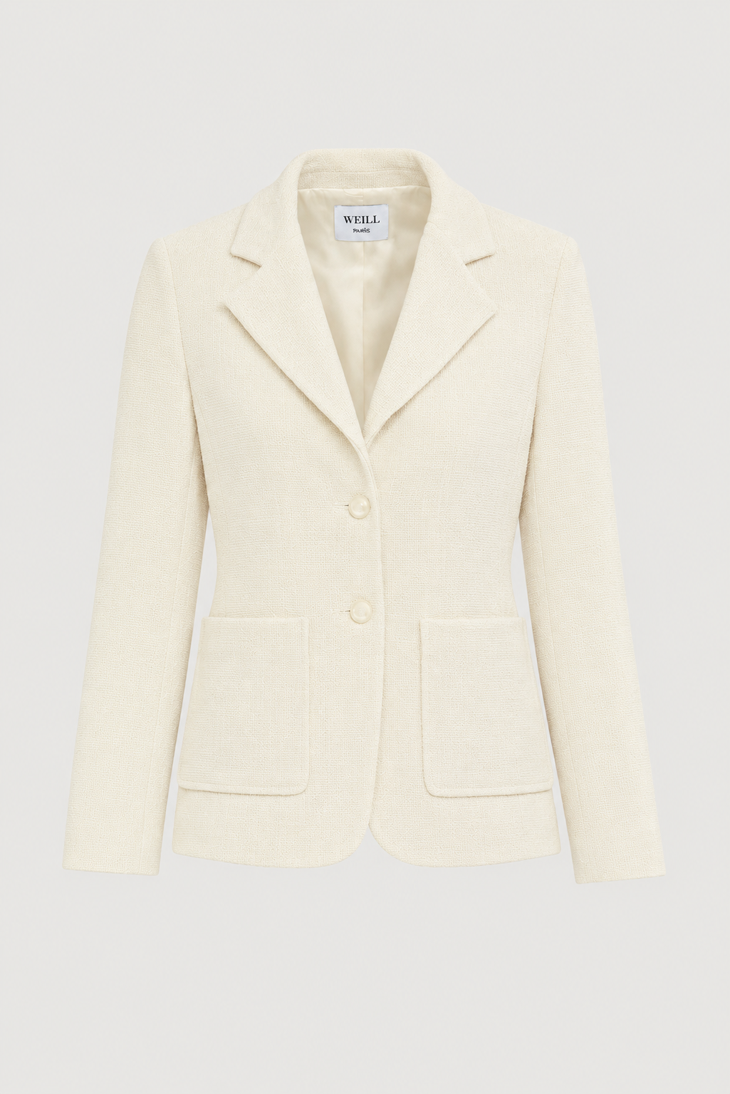 Blazer en crêpe de laine