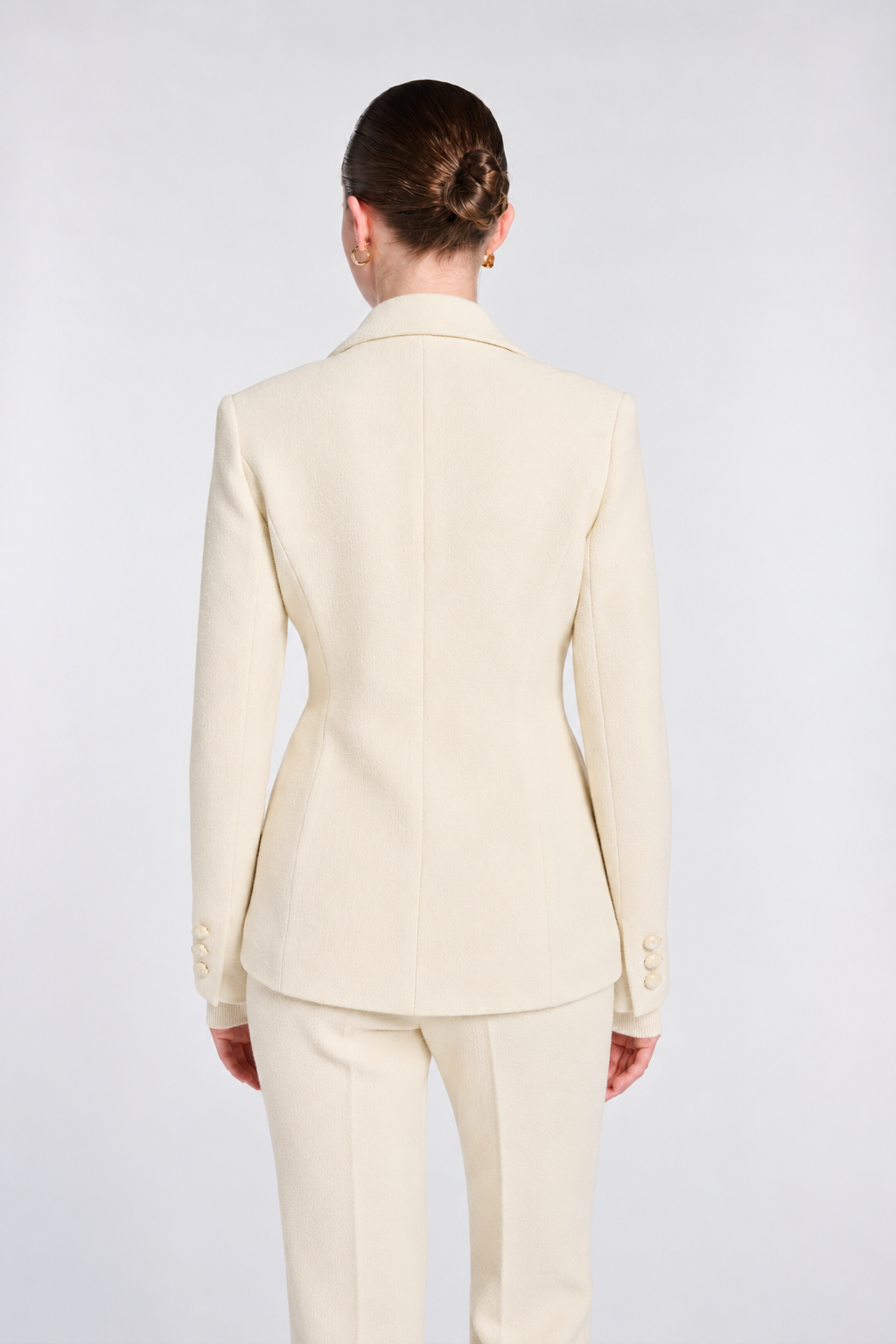 Blazer en crêpe de laine