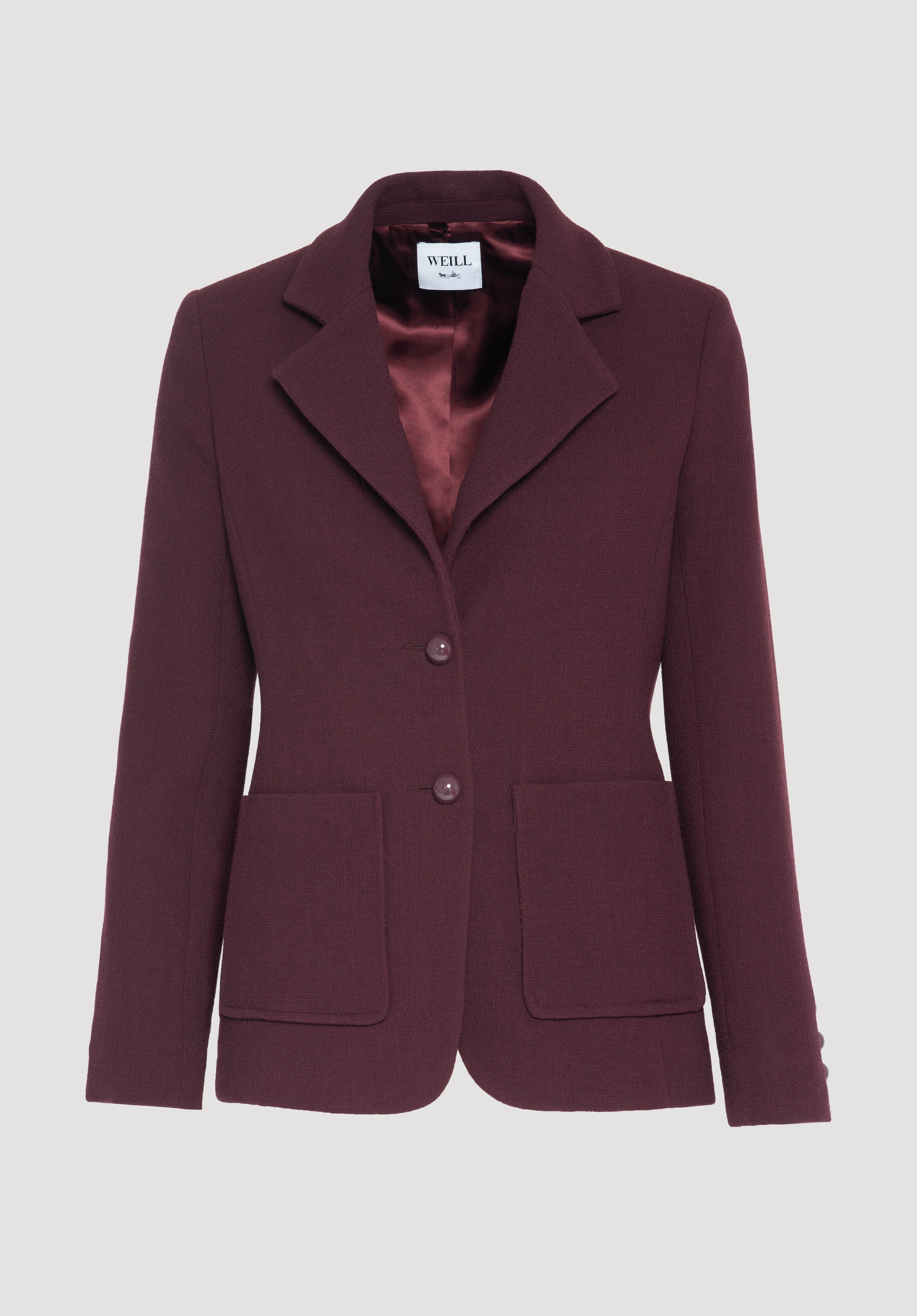 Wool crepe blazer