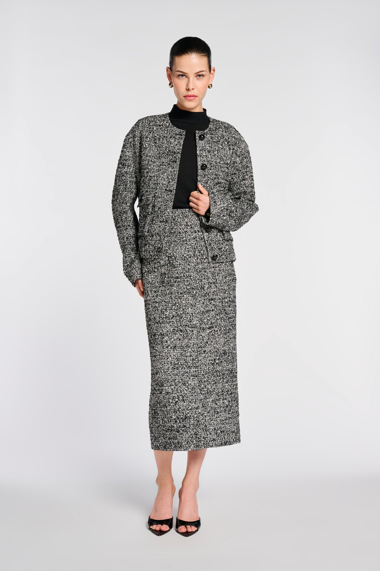 Blouson en tweed