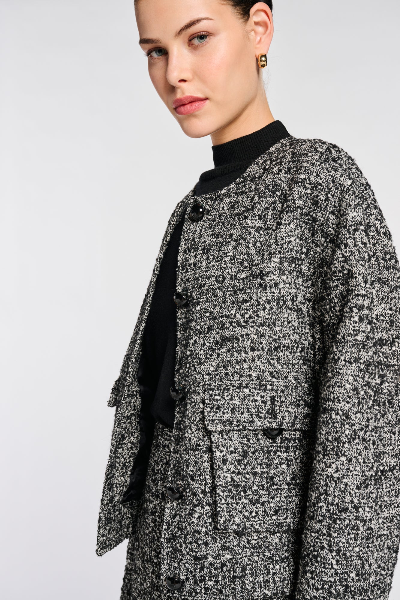 Blouson en tweed