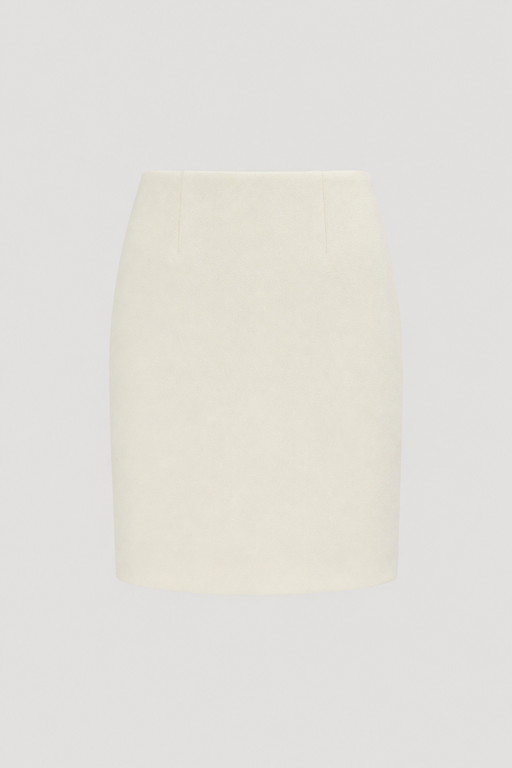 Wool crepe straight-fit skirt