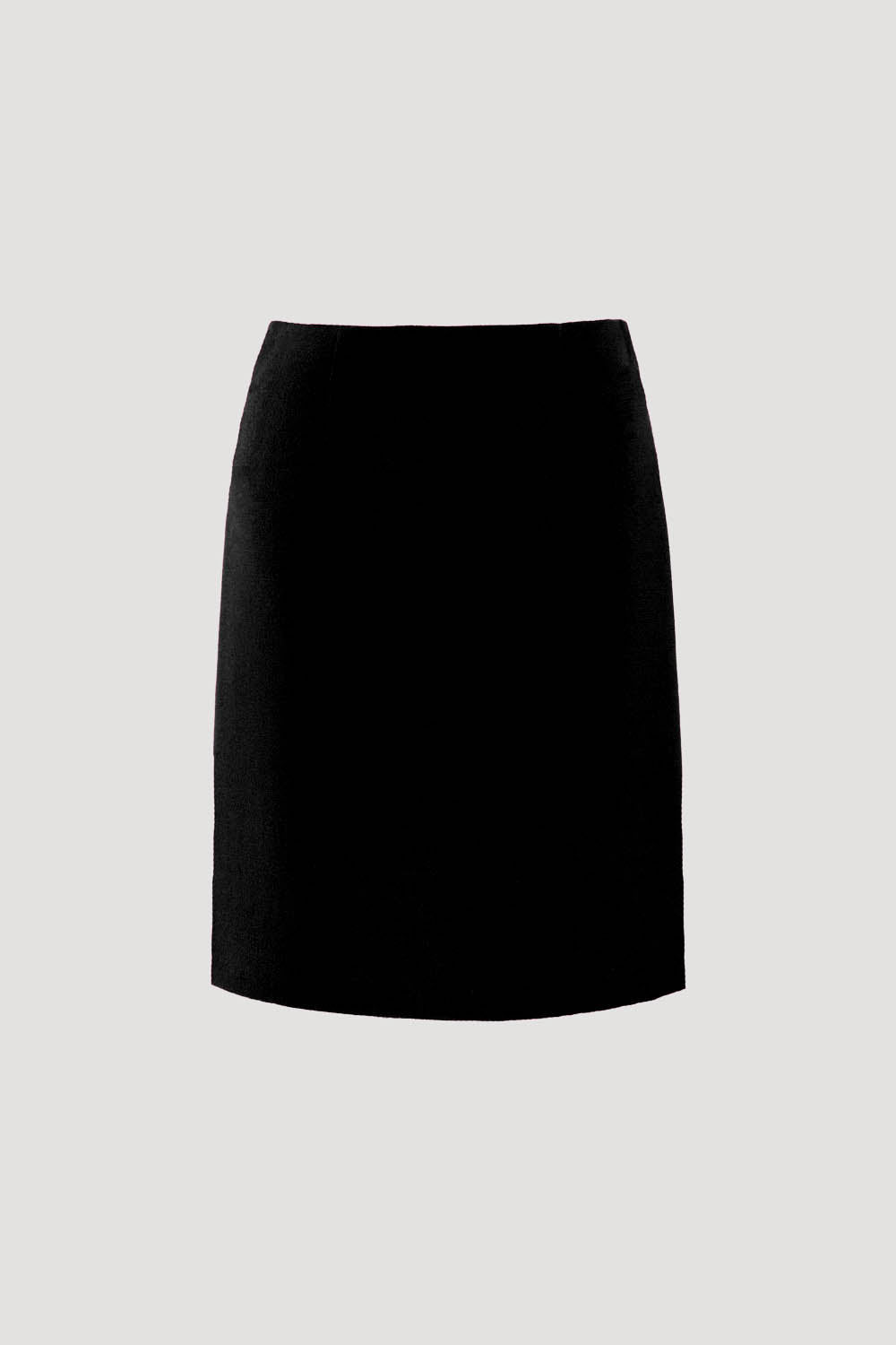 Wool crepe straight-fit skirt