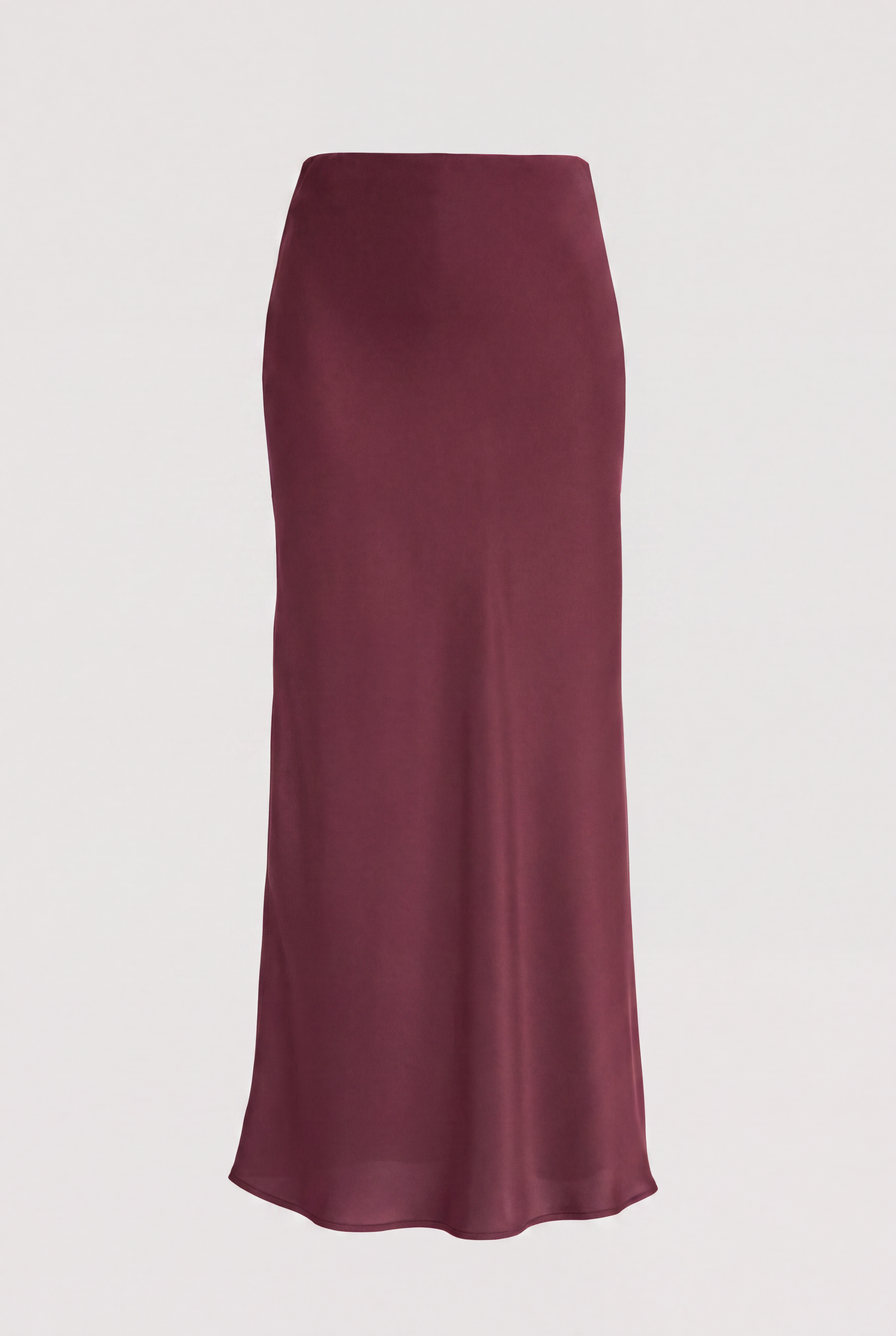Long satin skirt