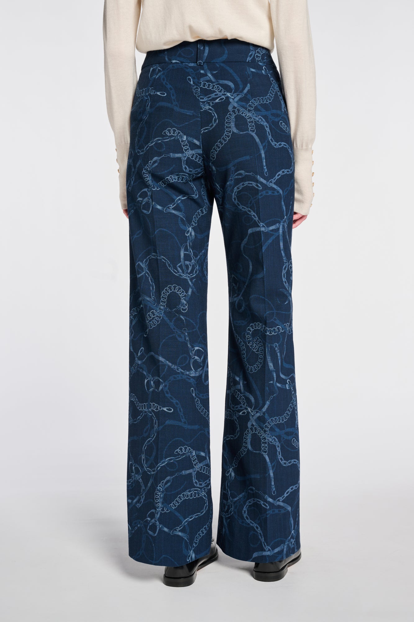 Pantalon denim imprimé