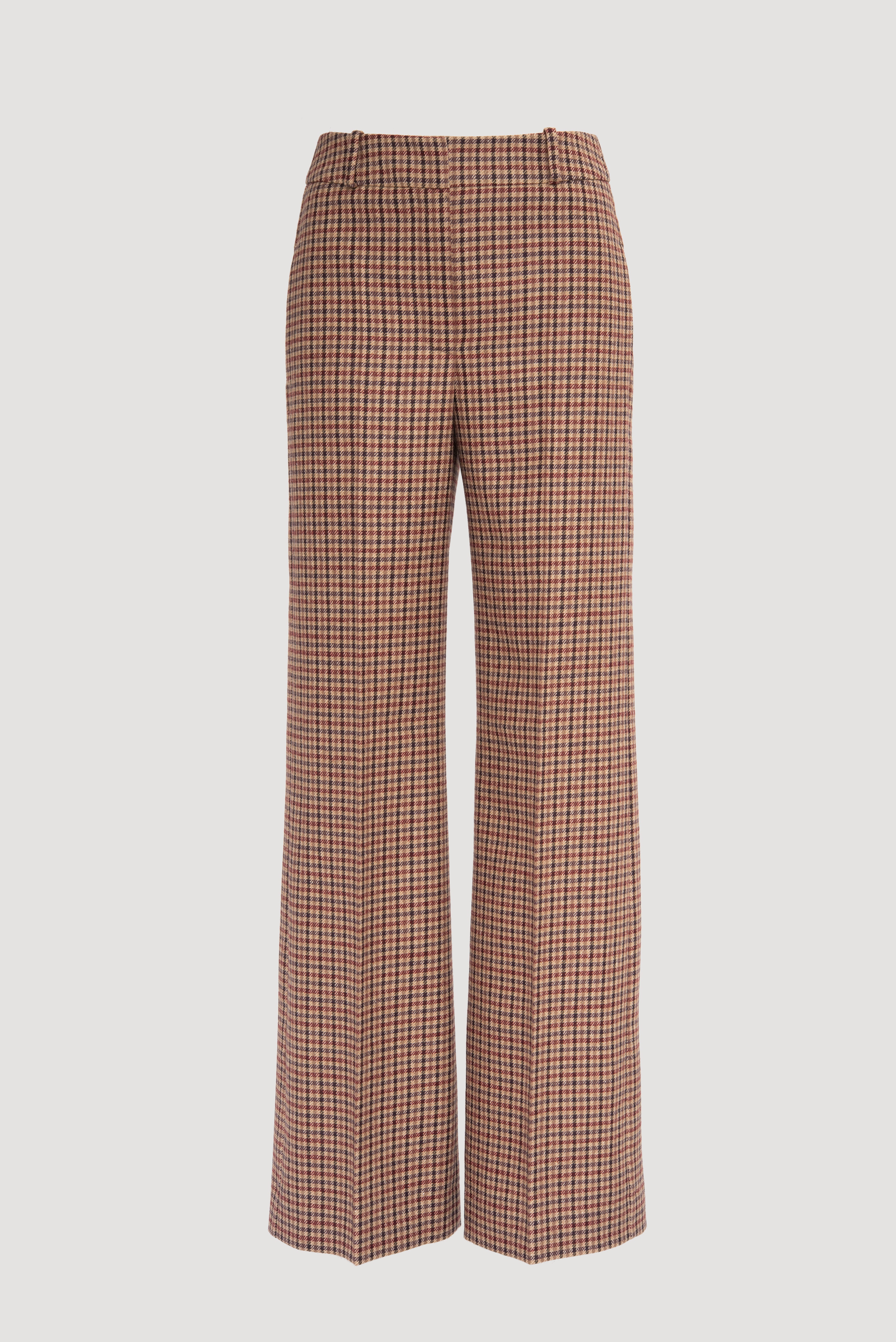 Pantalon large à carreaux