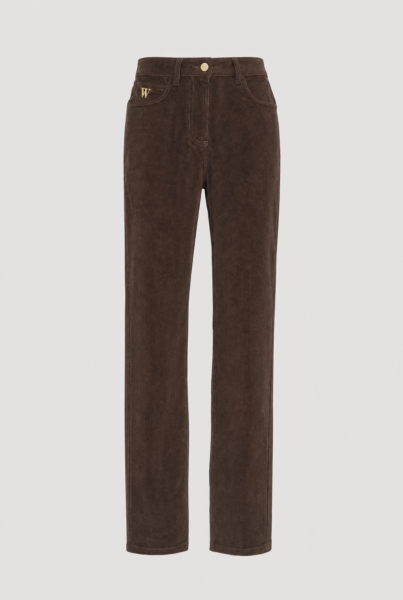 Straight-leg velvet jeans
