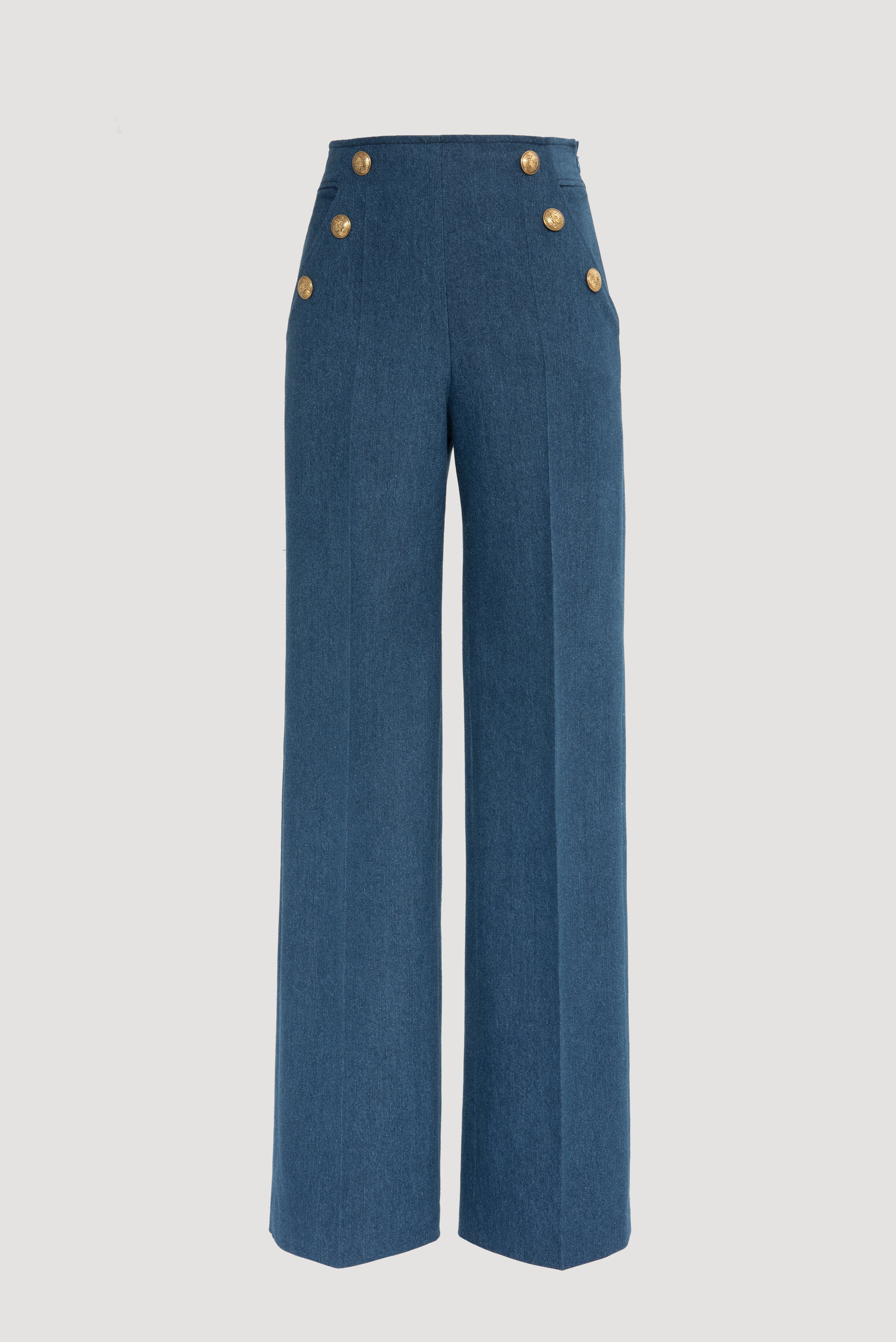 Wide-leg sailor trousers